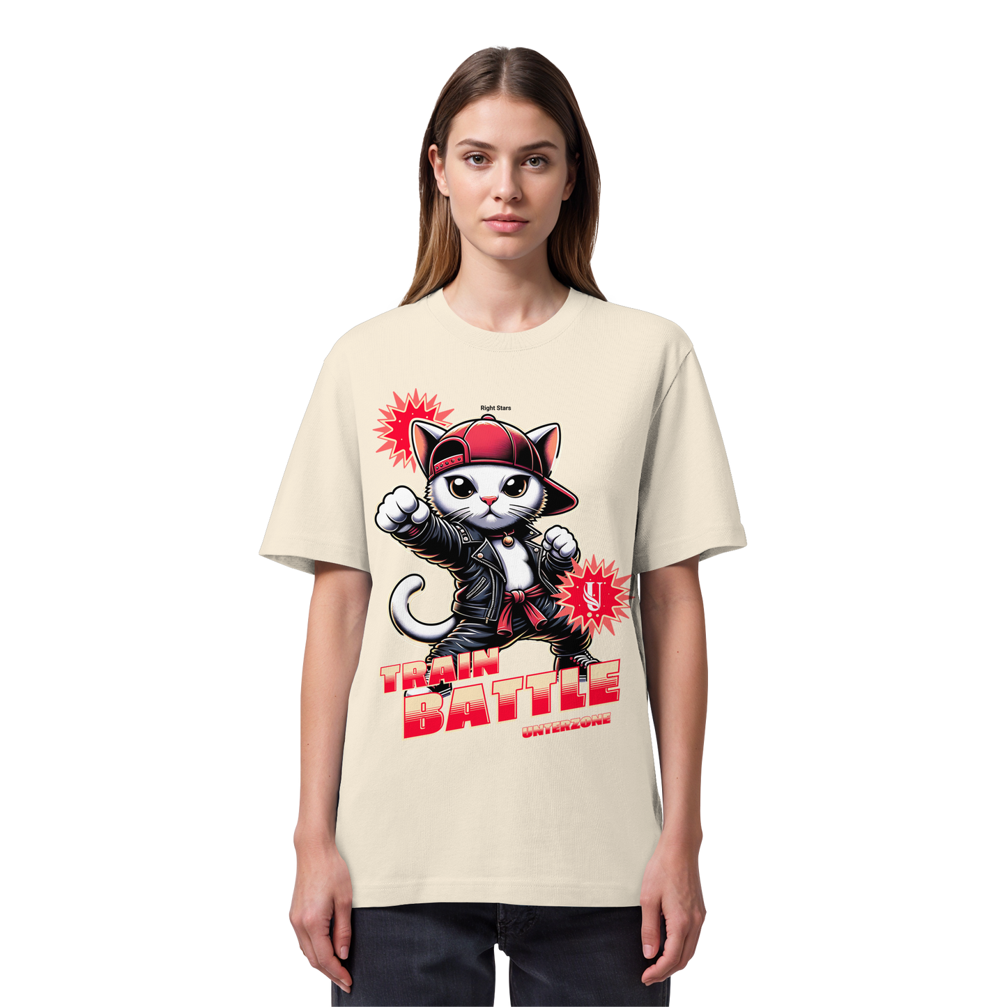 Unterzone Train Cat - Organic Heavy Shirt