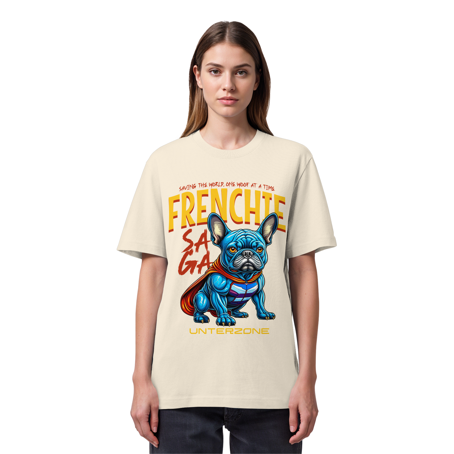 Unterzone Super French Bulldog - Organic Heavy Shirt