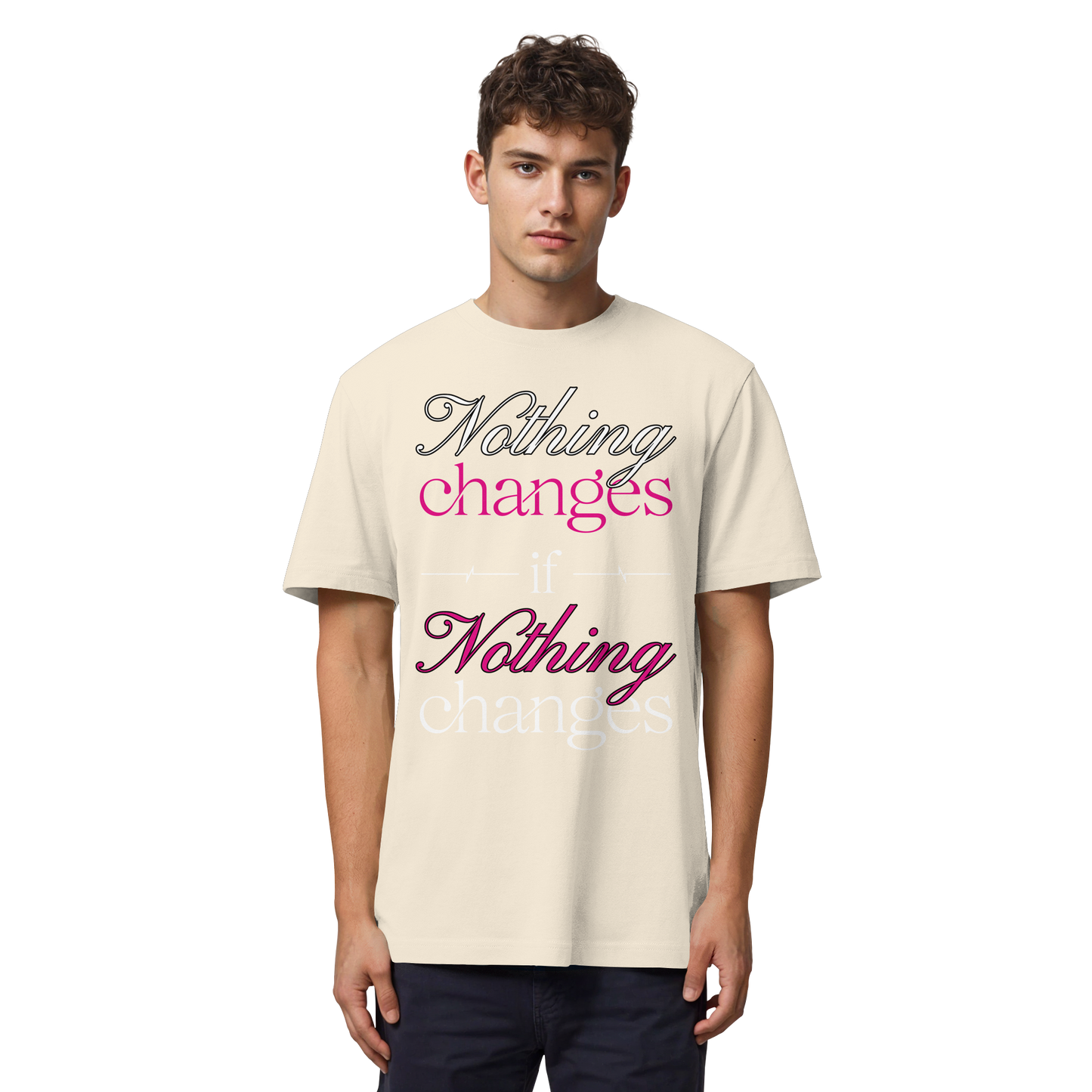 Unterzone Nothing Changes If Nothing Changes  - Organic Heavy Shirt