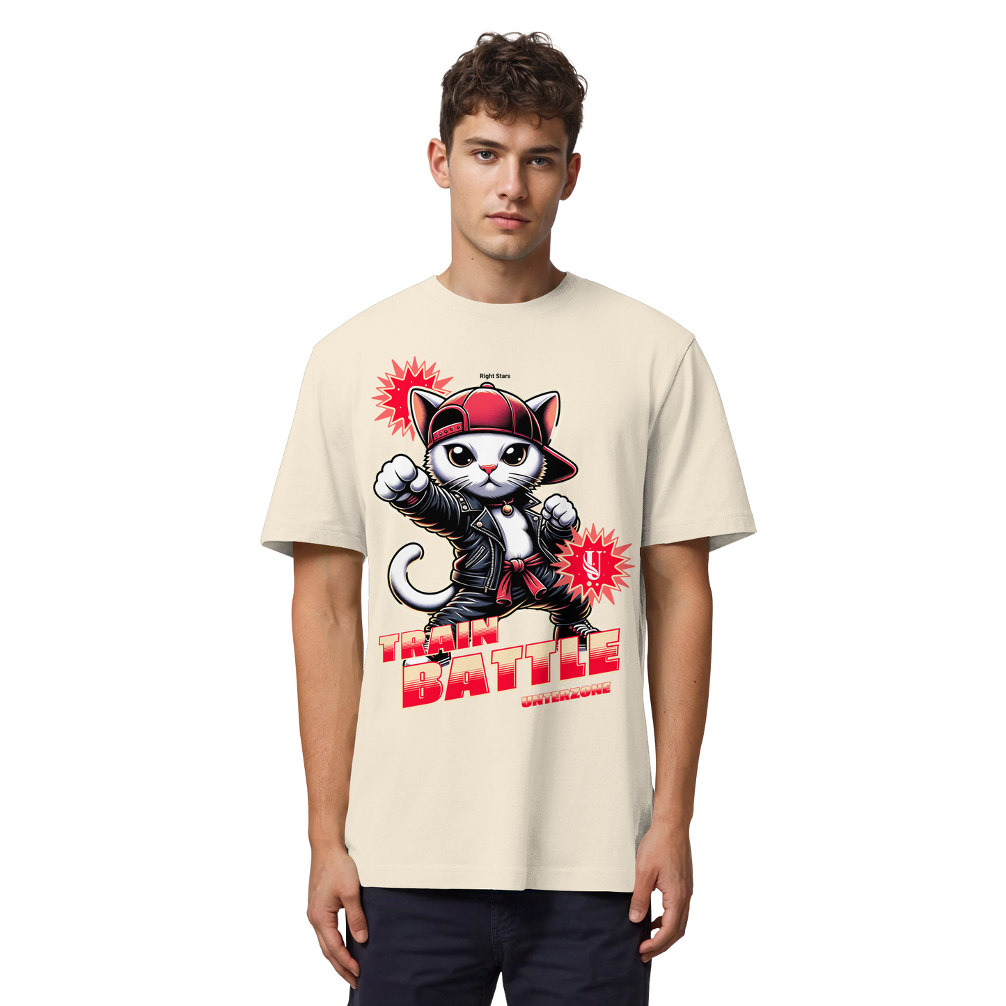 Unterzone Train Cat - Organic Heavy Shirt
