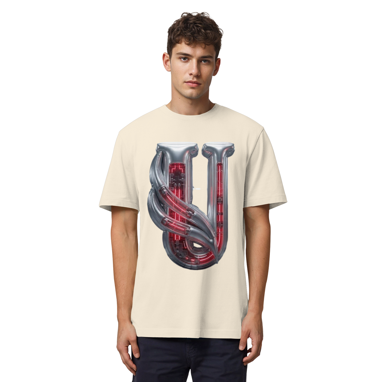 Unterzone Cyborg Logo - Organic Heavy Shirt
