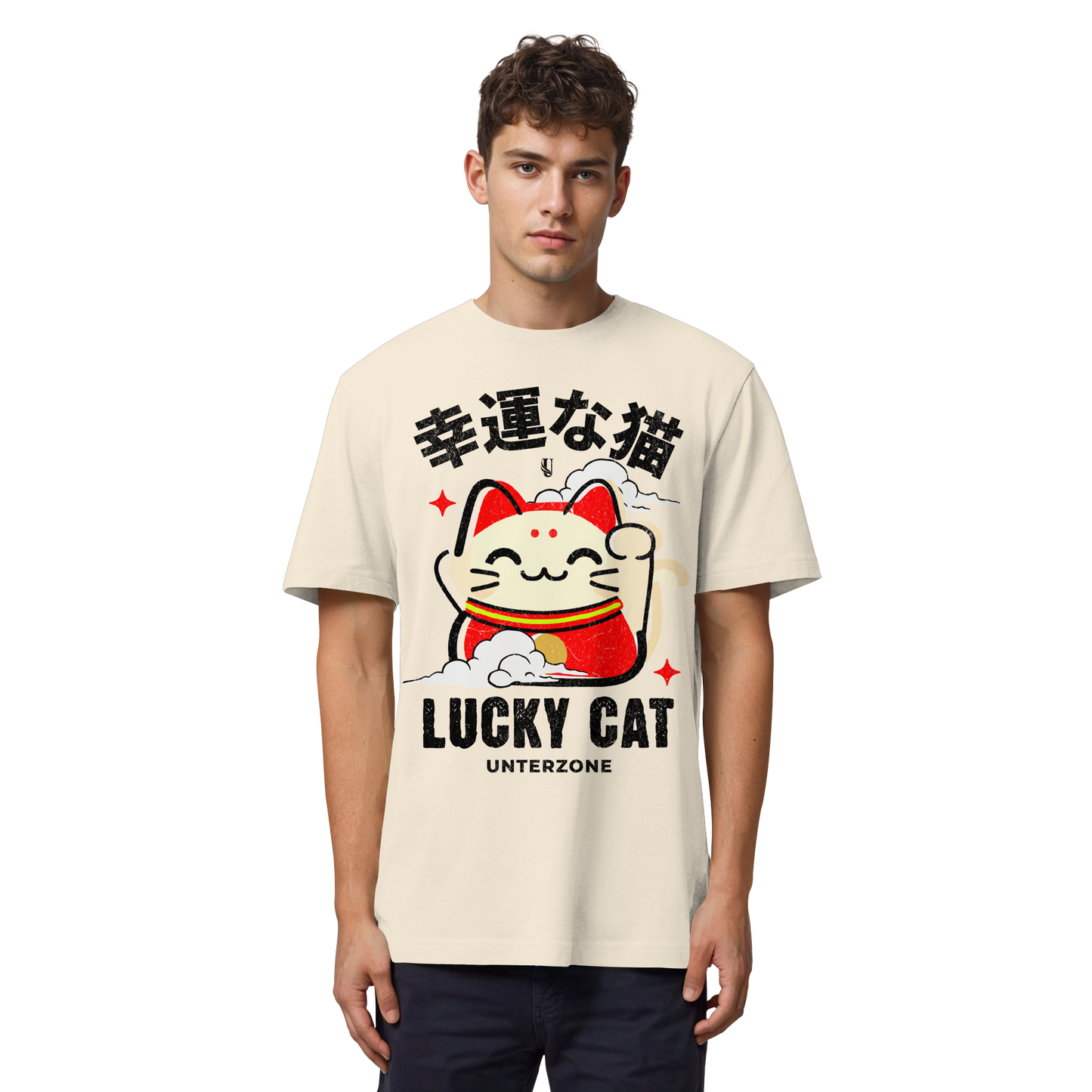 Unterzone Lucky Cat - Organic Heavy Shirt