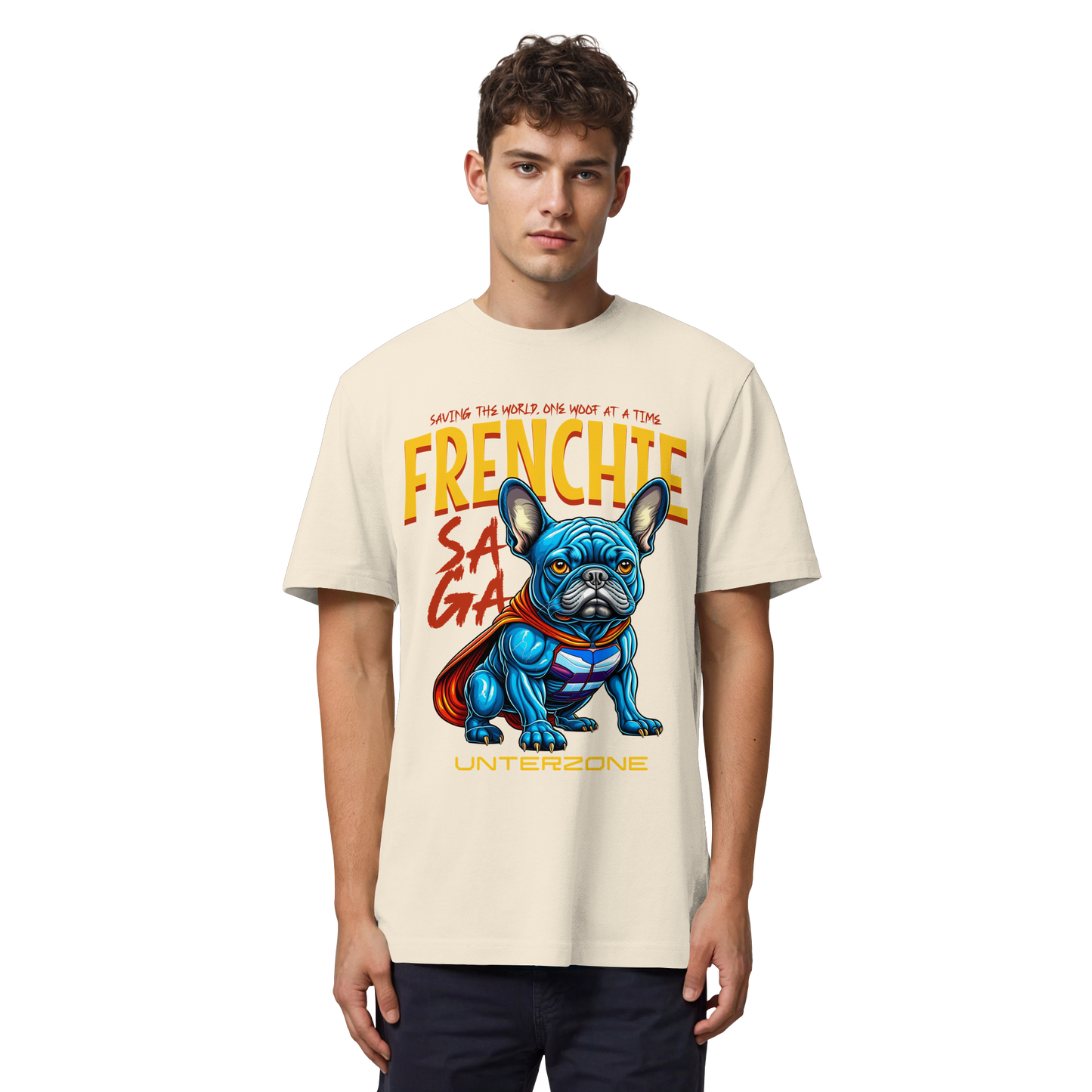 Unterzone Super French Bulldog - Organic Heavy Shirt
