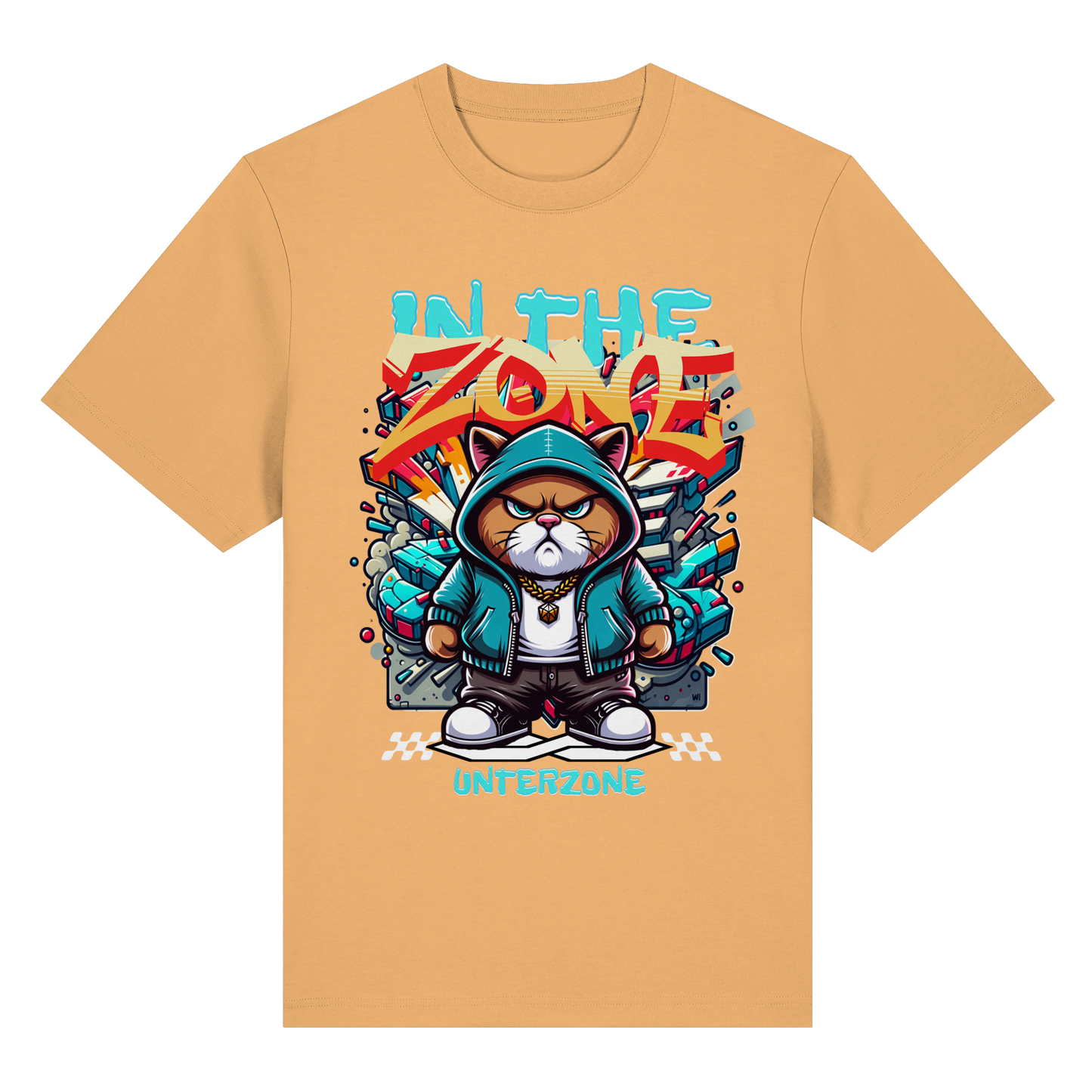 Unterzone Cat In The Zone - Organic Heavy Shirt