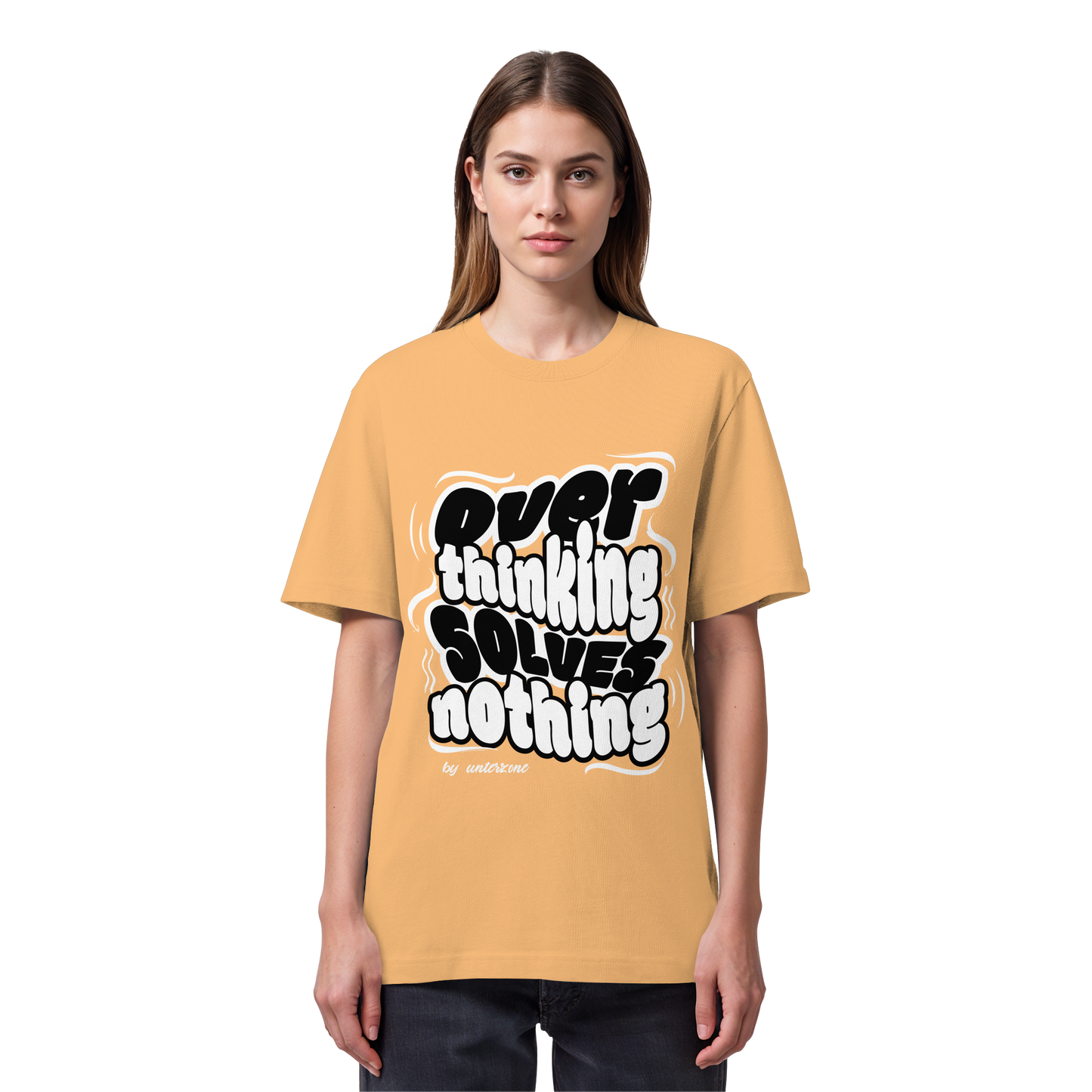 Unterzone Over Thinking Solves Nothing - Organic Heavy Shirt