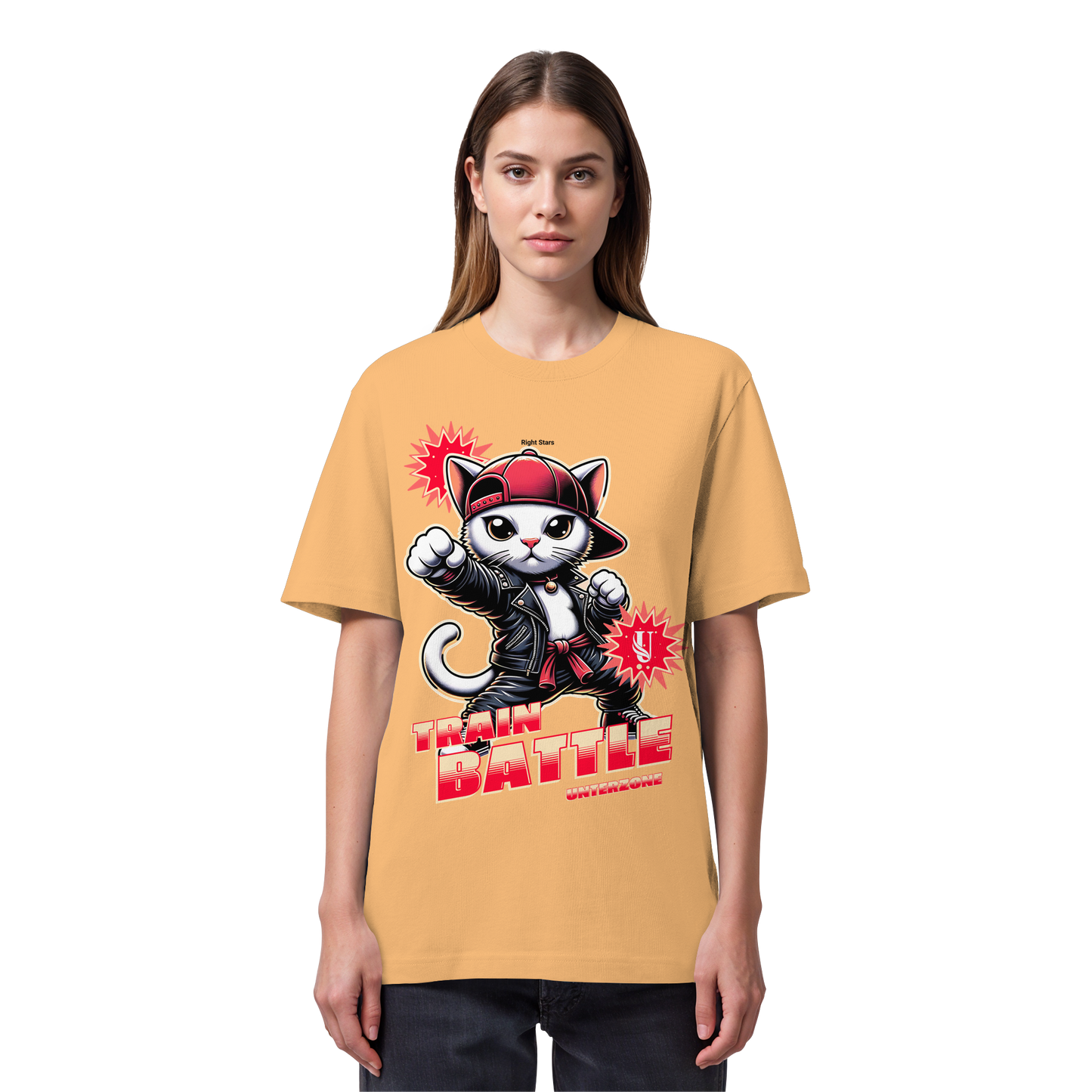 Unterzone Train Cat - Organic Heavy Shirt