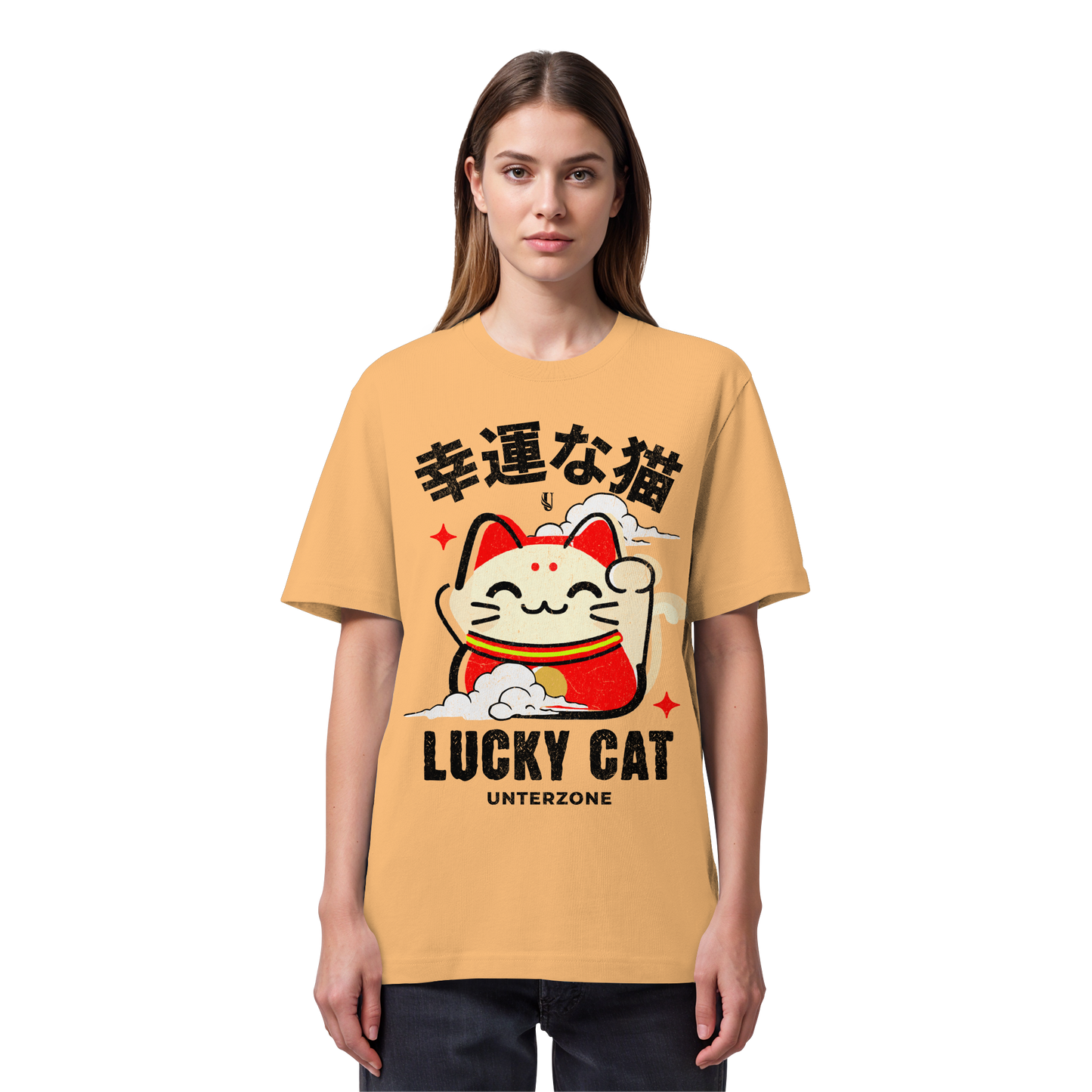 Unterzone Lucky Cat - Organic Heavy Shirt
