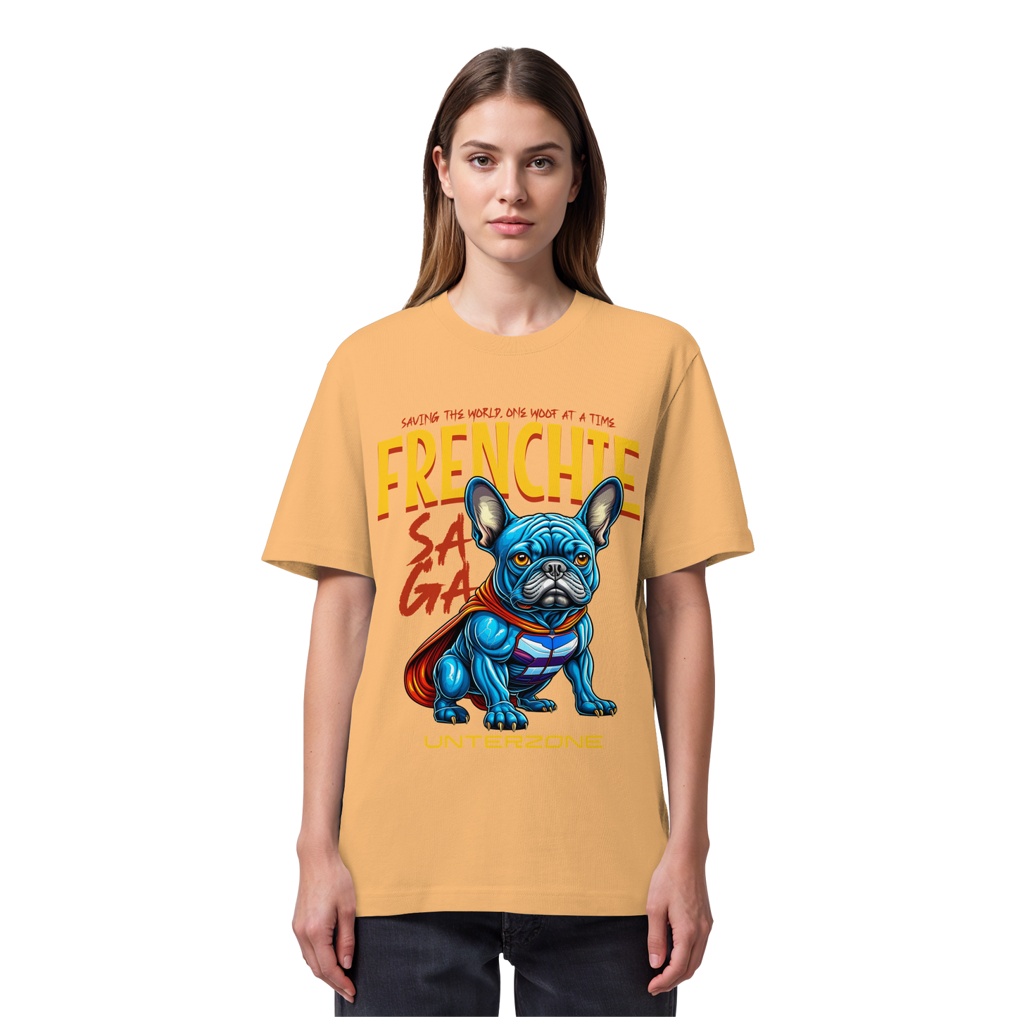 Unterzone Super French Bulldog - Organic Heavy Shirt