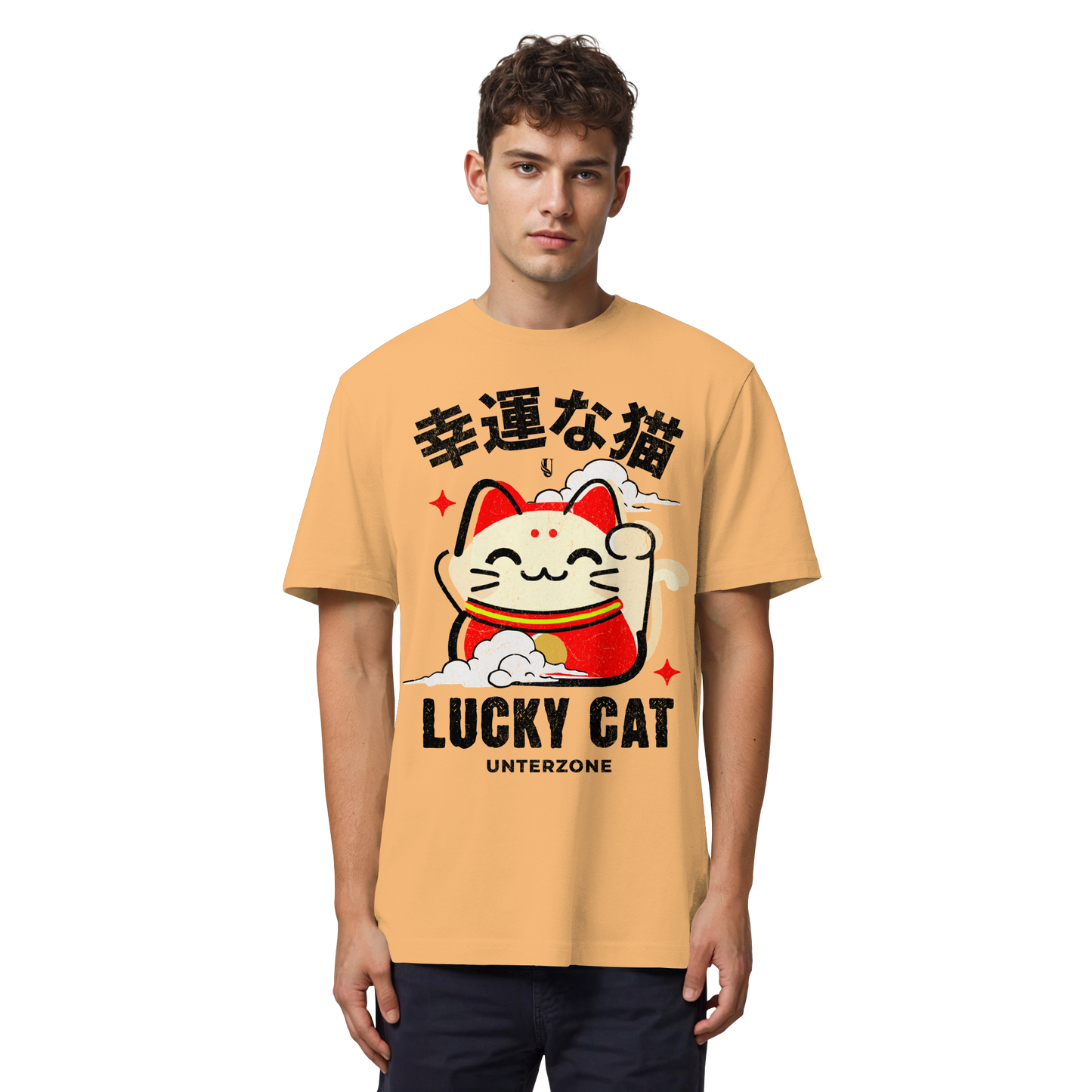 Unterzone Lucky Cat - Organic Heavy Shirt