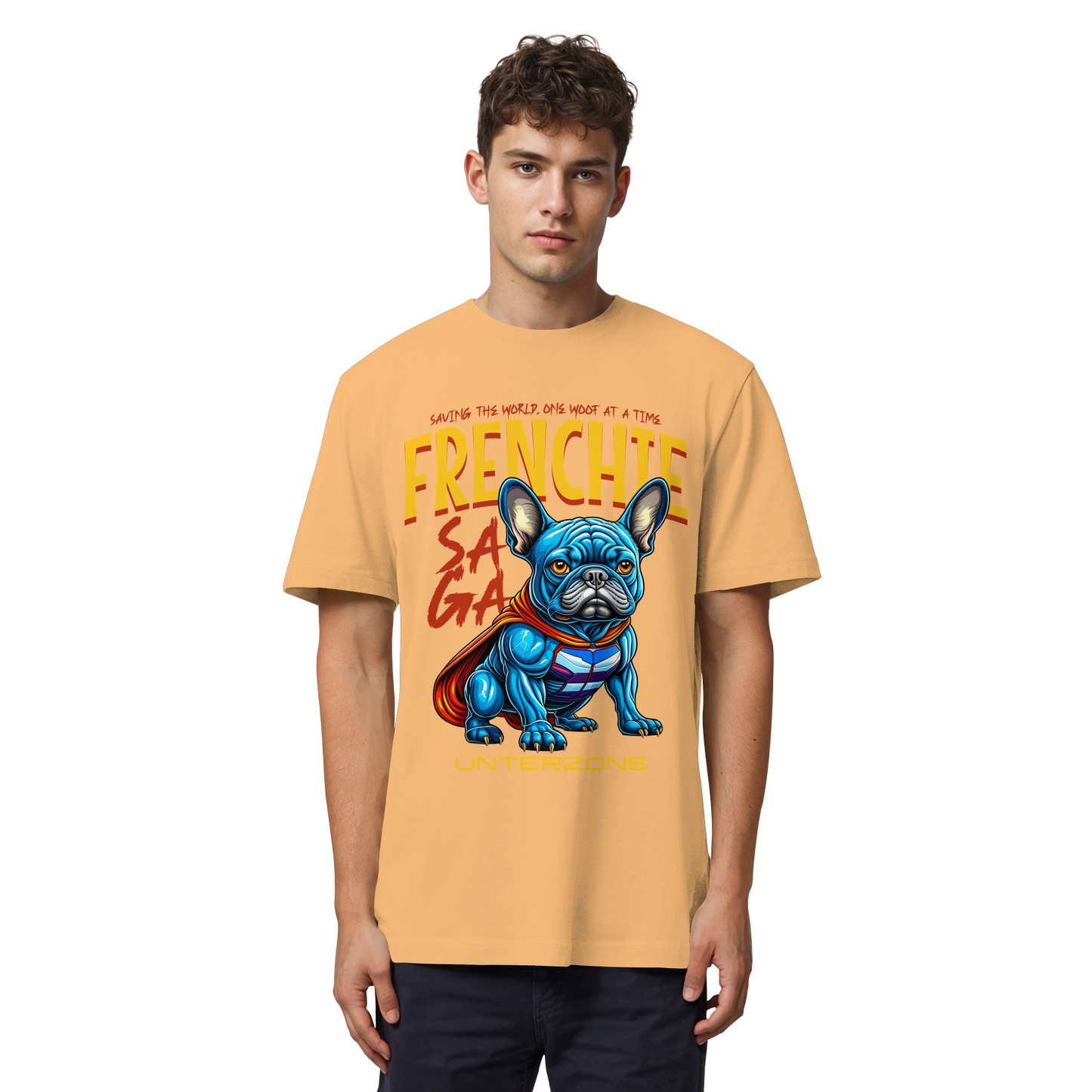 Unterzone Super French Bulldog - Organic Heavy Shirt