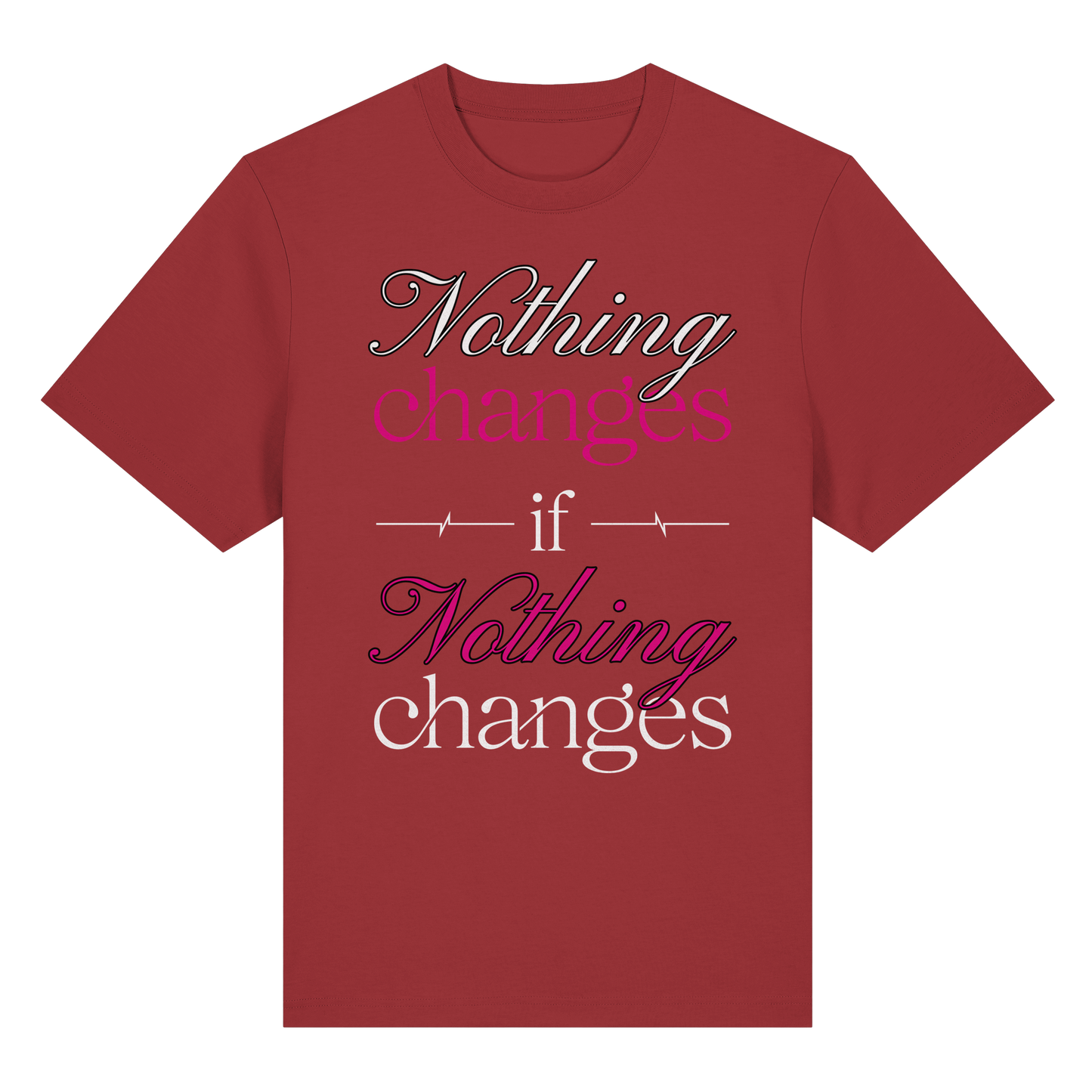 Unterzone Nothing Changes If Nothing Changes  - Organic Heavy Shirt