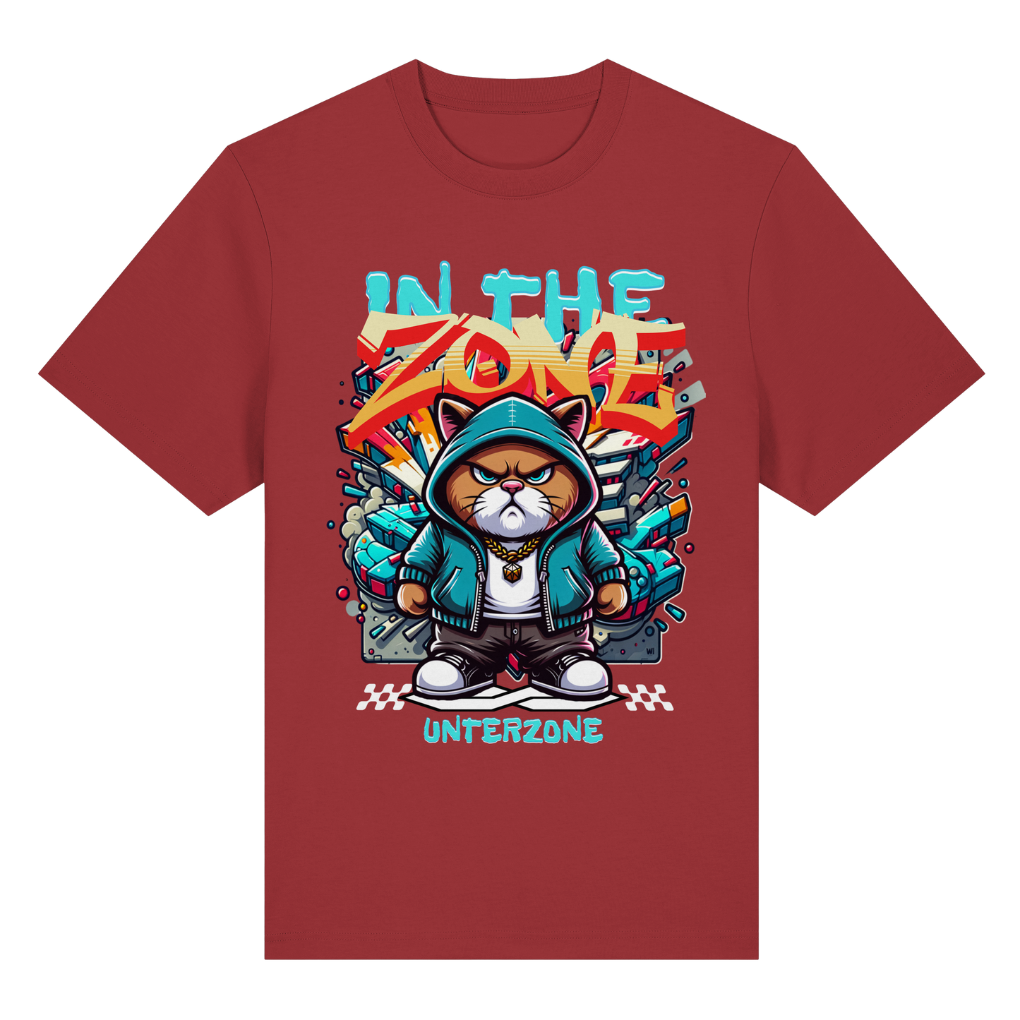 Unterzone Cat In The Zone - Organic Heavy Shirt