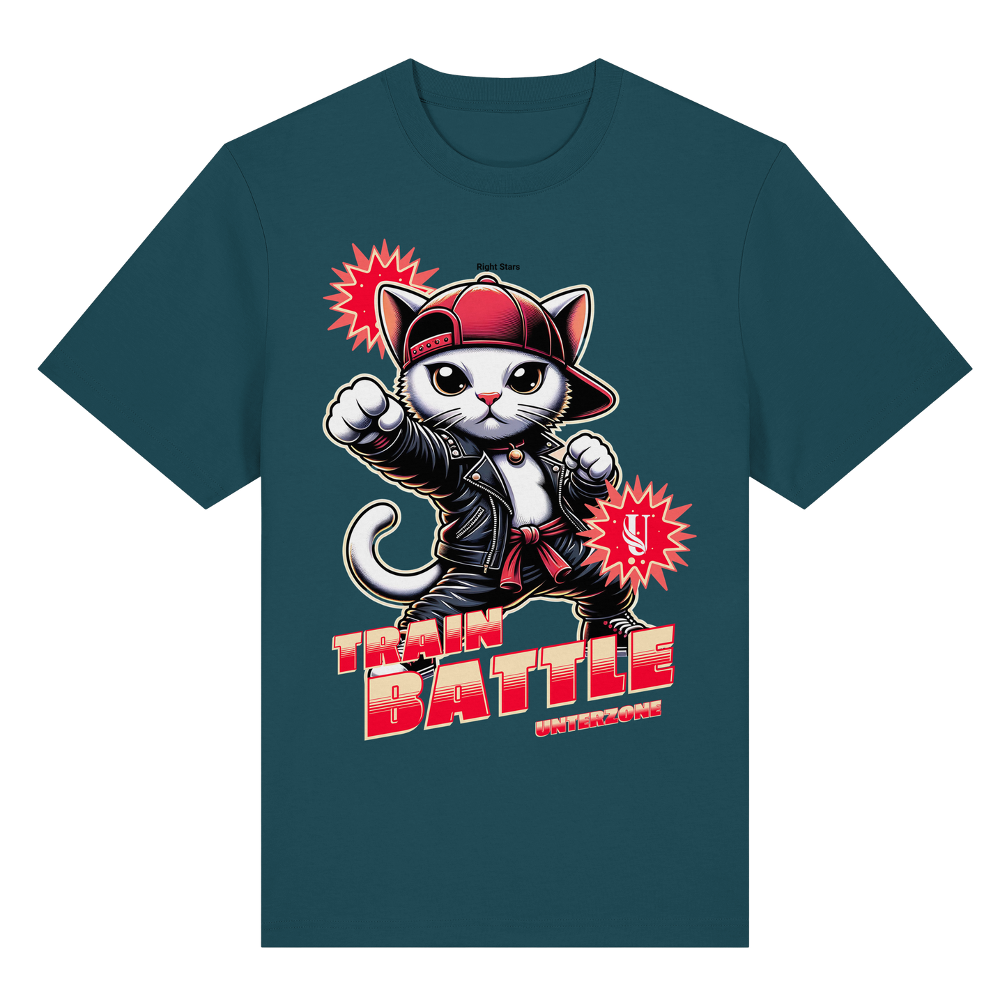Unterzone Train Cat - Organic Heavy Shirt