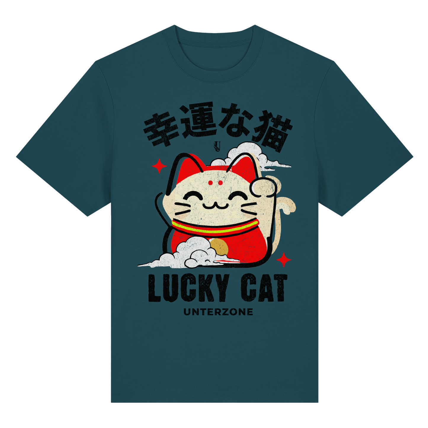 Unterzone Lucky Cat - Organic Heavy Shirt