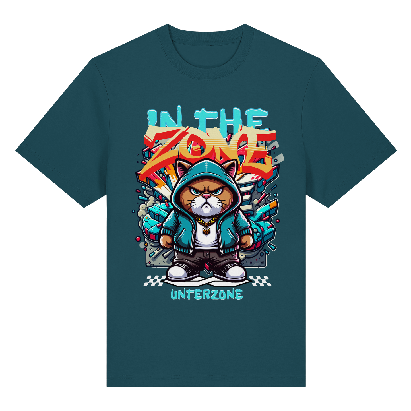 Unterzone Cat In The Zone - Organic Heavy Shirt