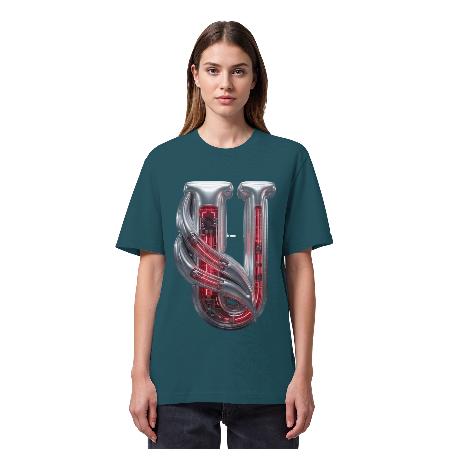 Unterzone Cyborg Logo - Organic Heavy Shirt
