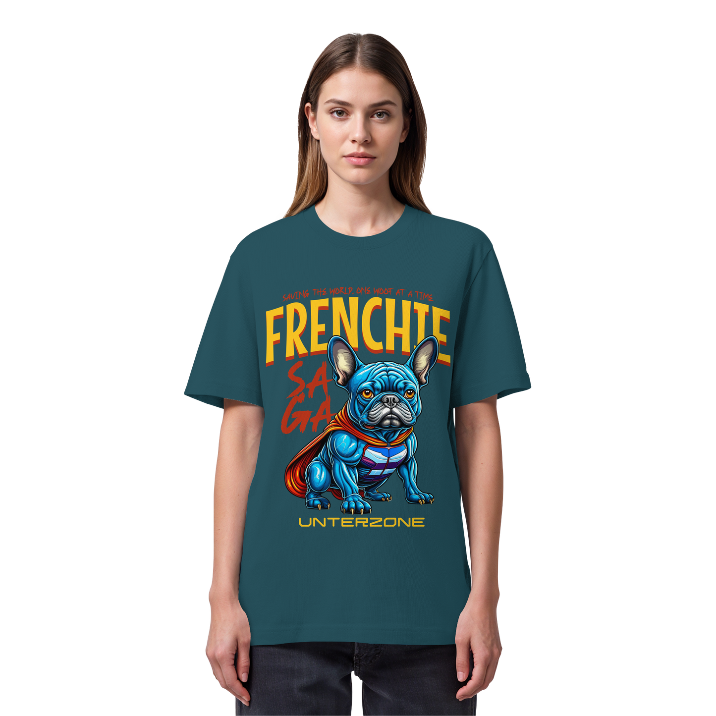 Unterzone Super French Bulldog - Organic Heavy Shirt