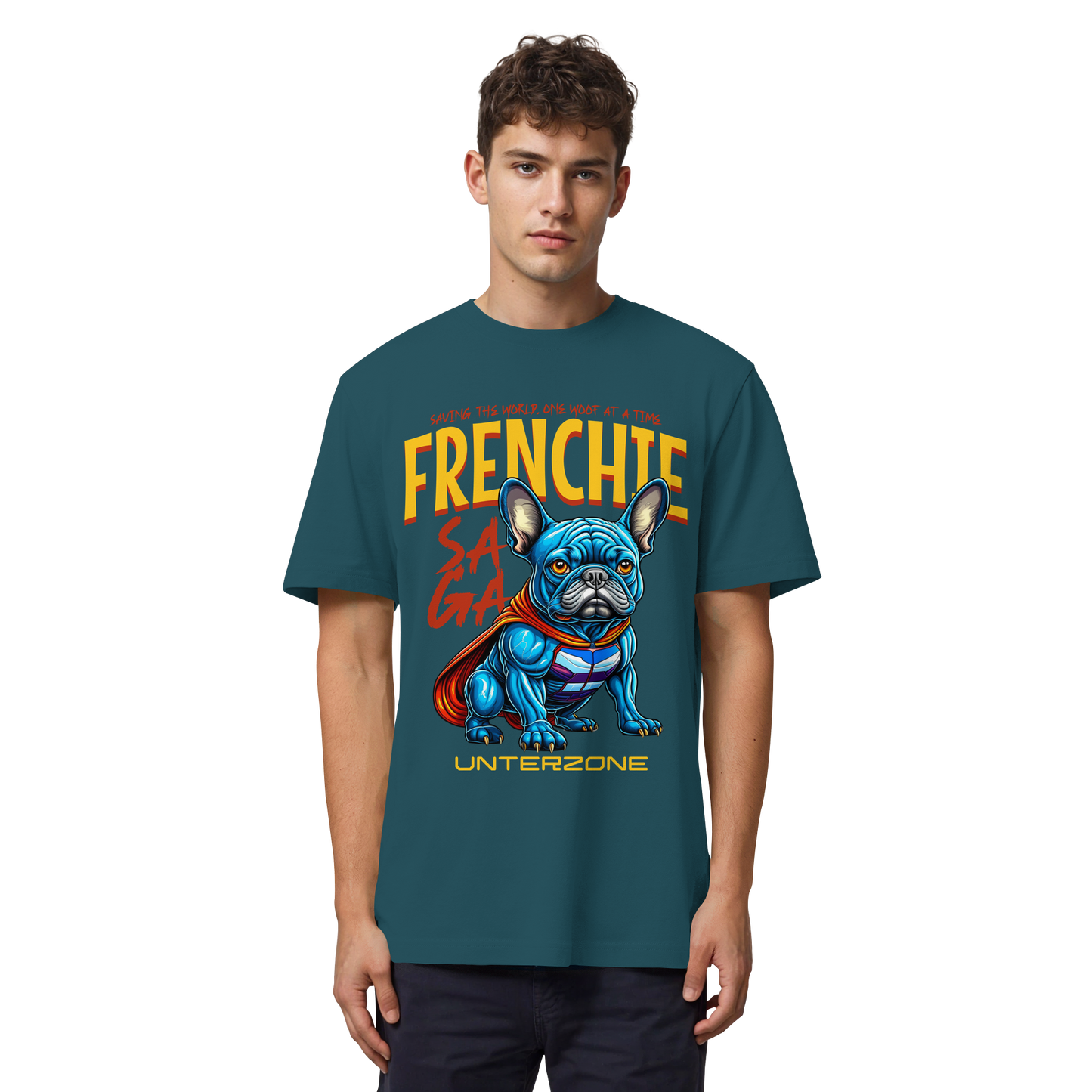 Unterzone Super French Bulldog - Organic Heavy Shirt