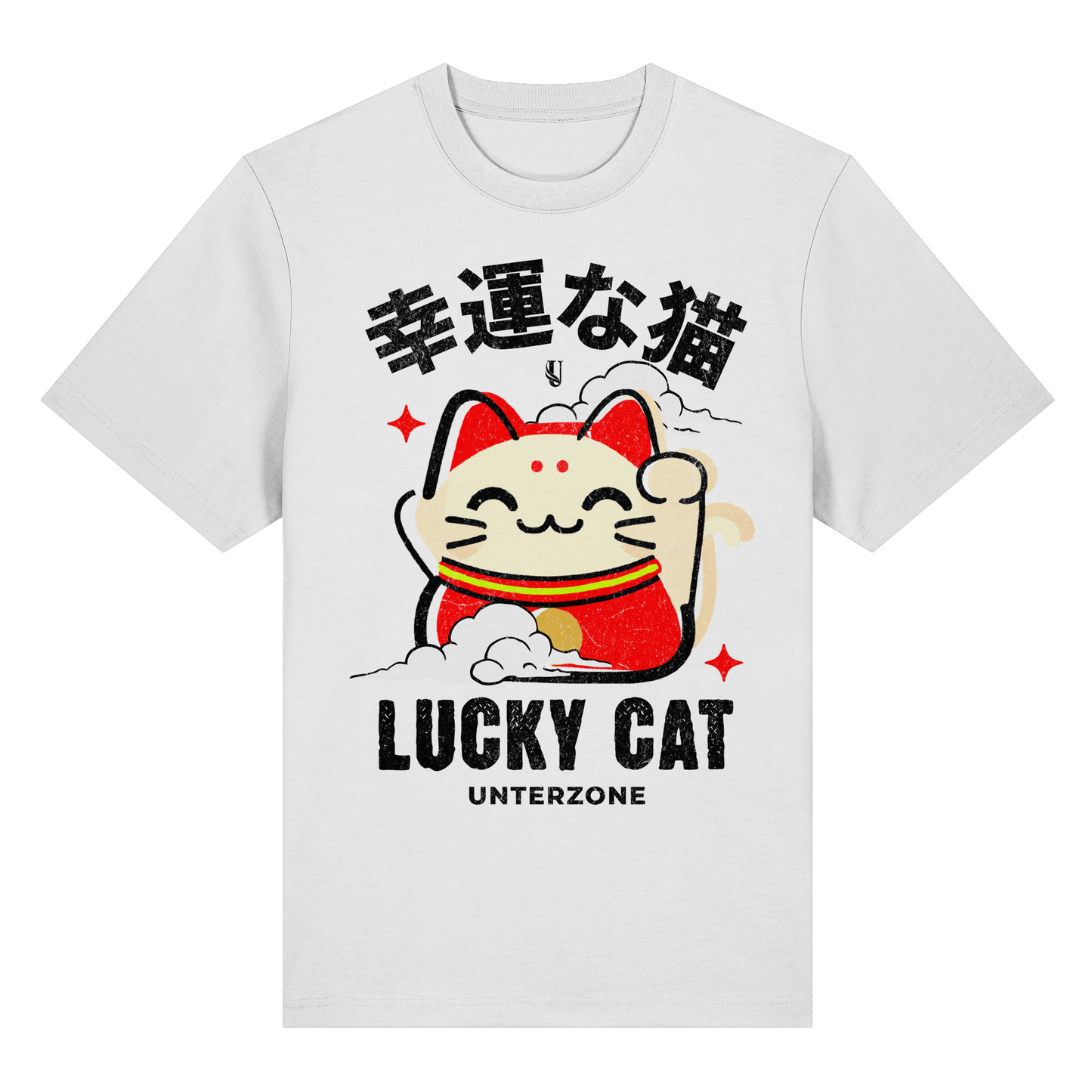 Unterzone Lucky Cat - Organic Heavy Shirt