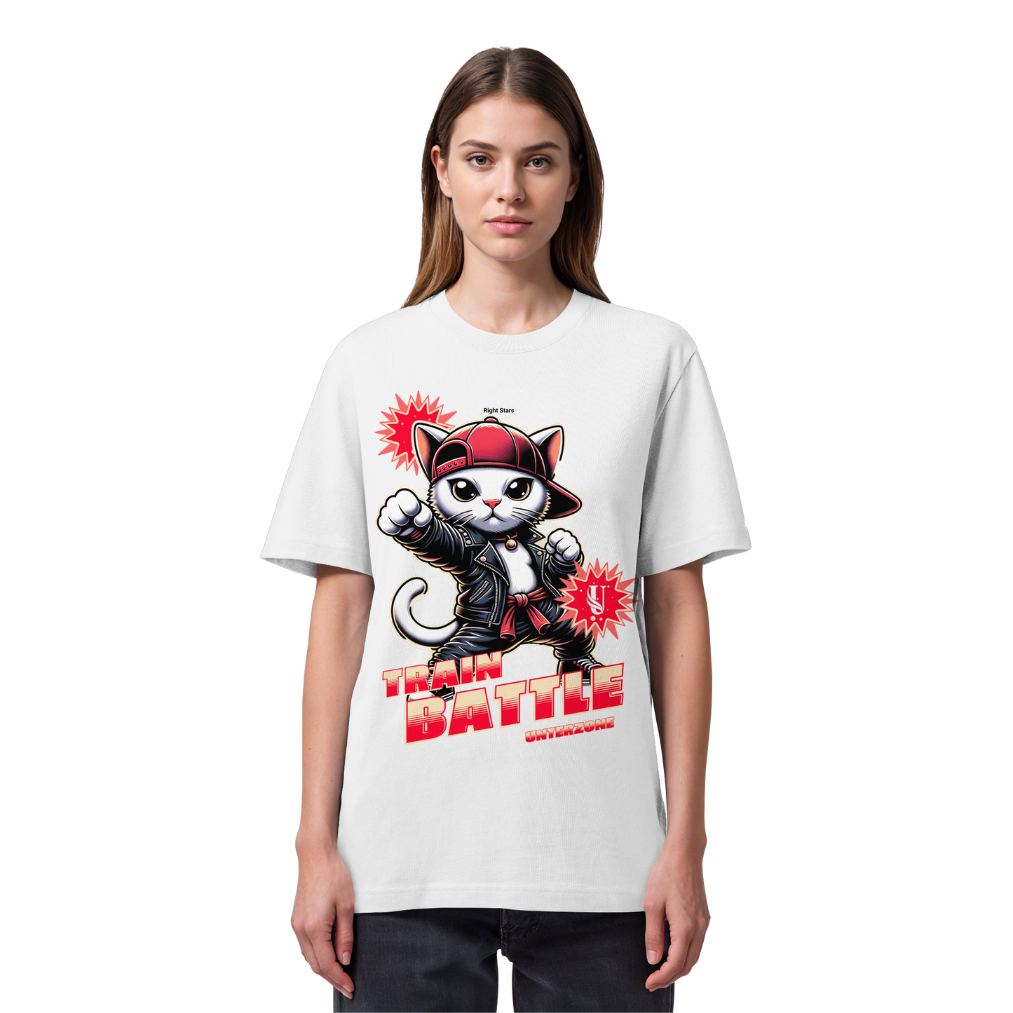 Unterzone Train Cat - Organic Heavy Shirt