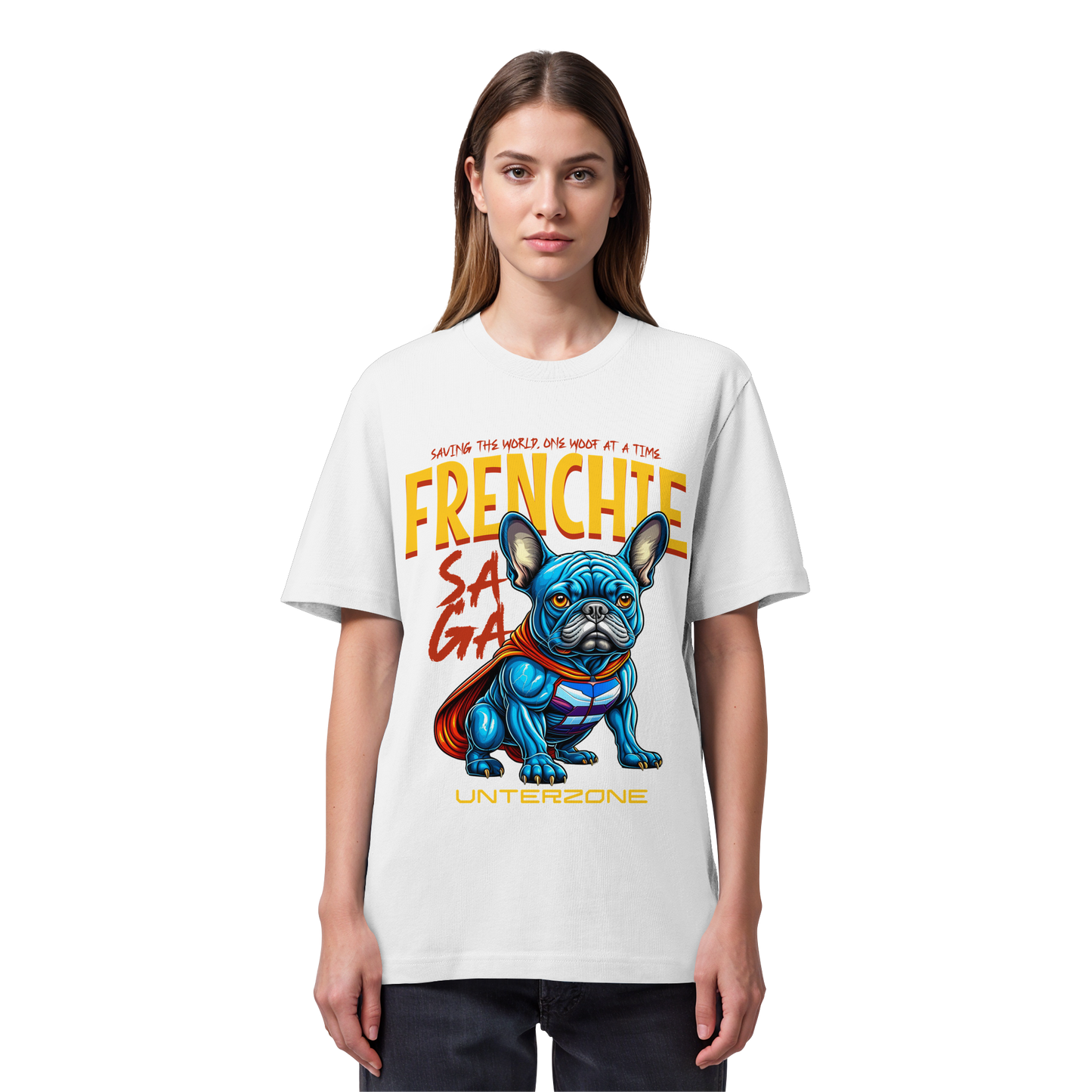 Unterzone Super French Bulldog - Organic Heavy Shirt