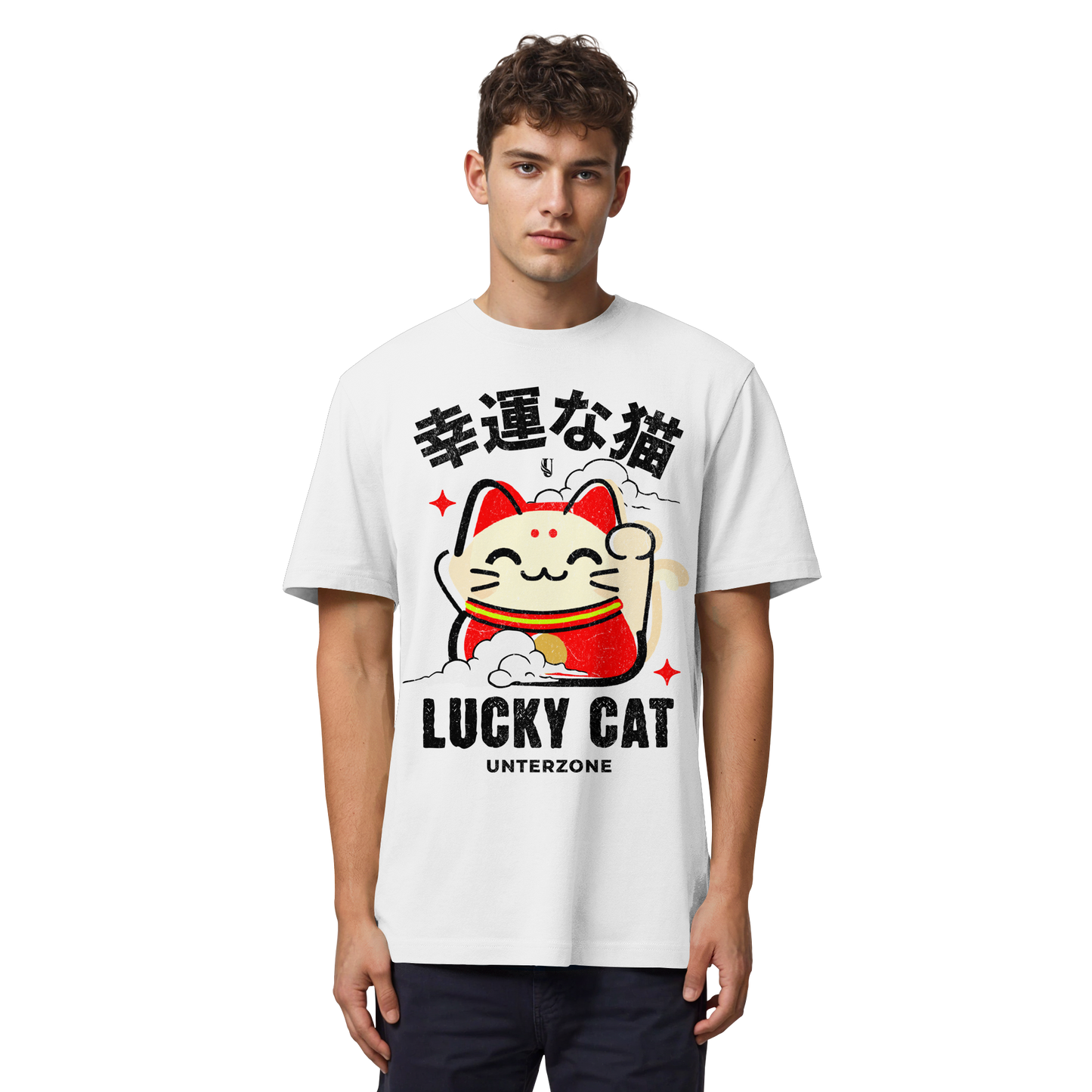 Unterzone Lucky Cat - Organic Heavy Shirt