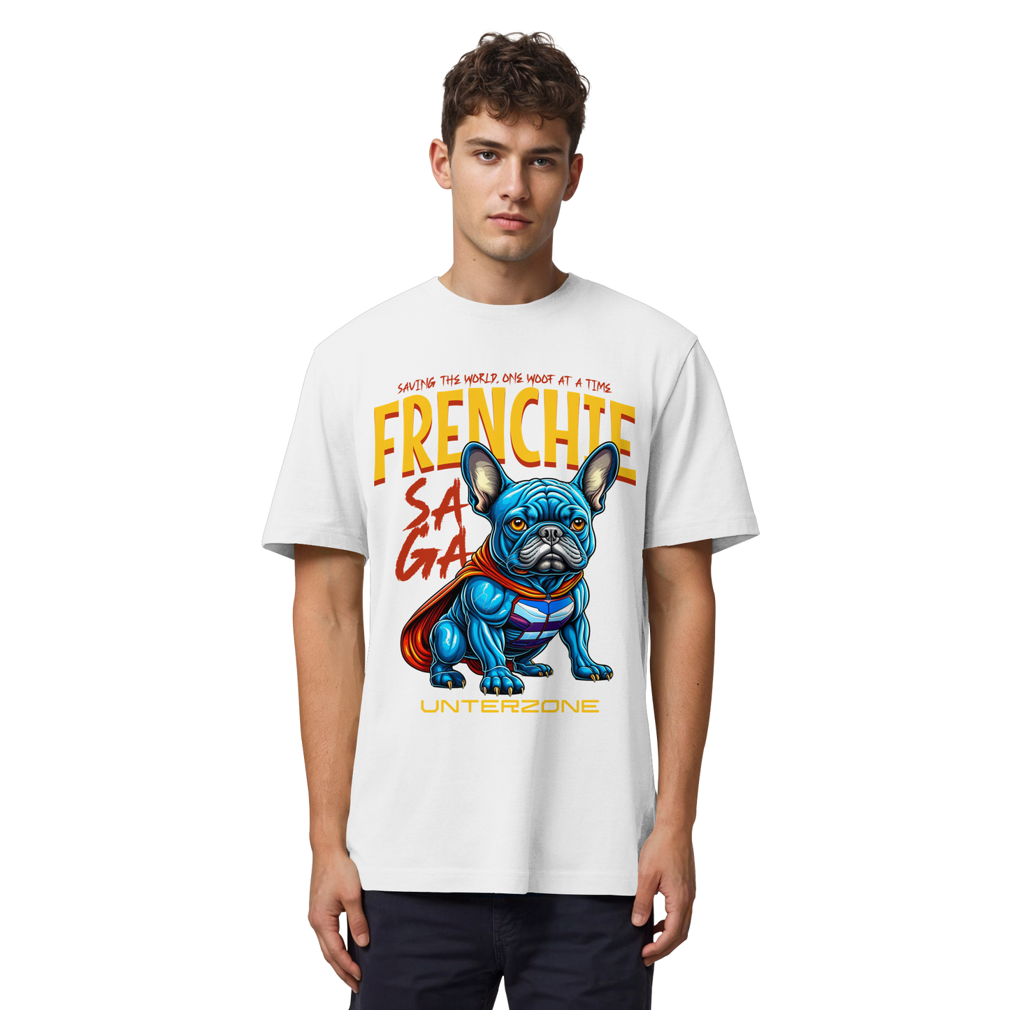 Unterzone Super French Bulldog - Organic Heavy Shirt