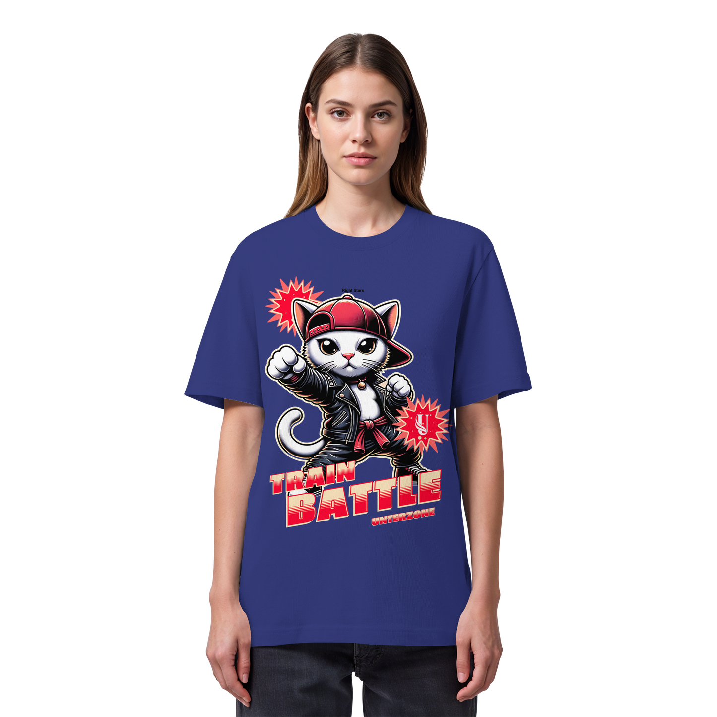 Unterzone Train Cat - Organic Heavy Shirt