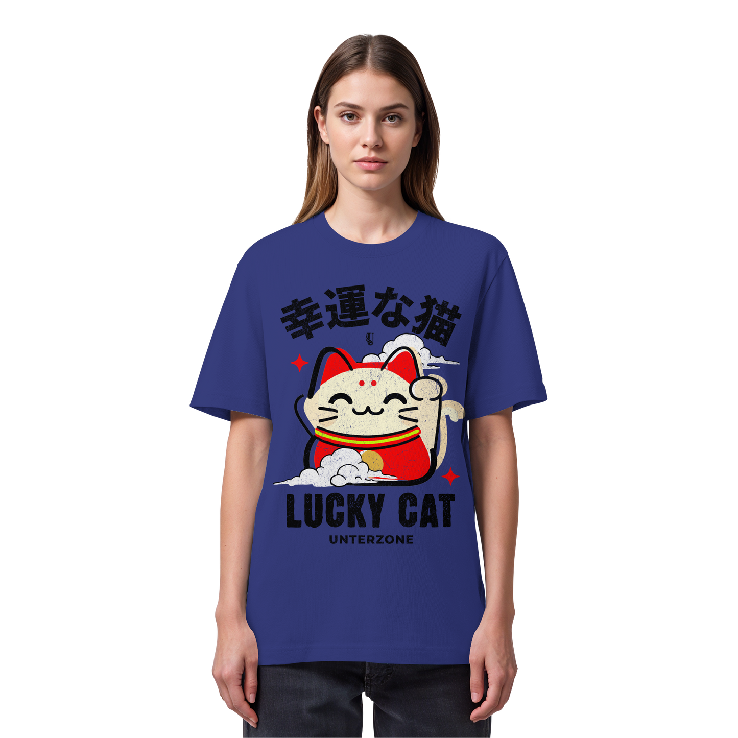 Unterzone Lucky Cat - Organic Heavy Shirt