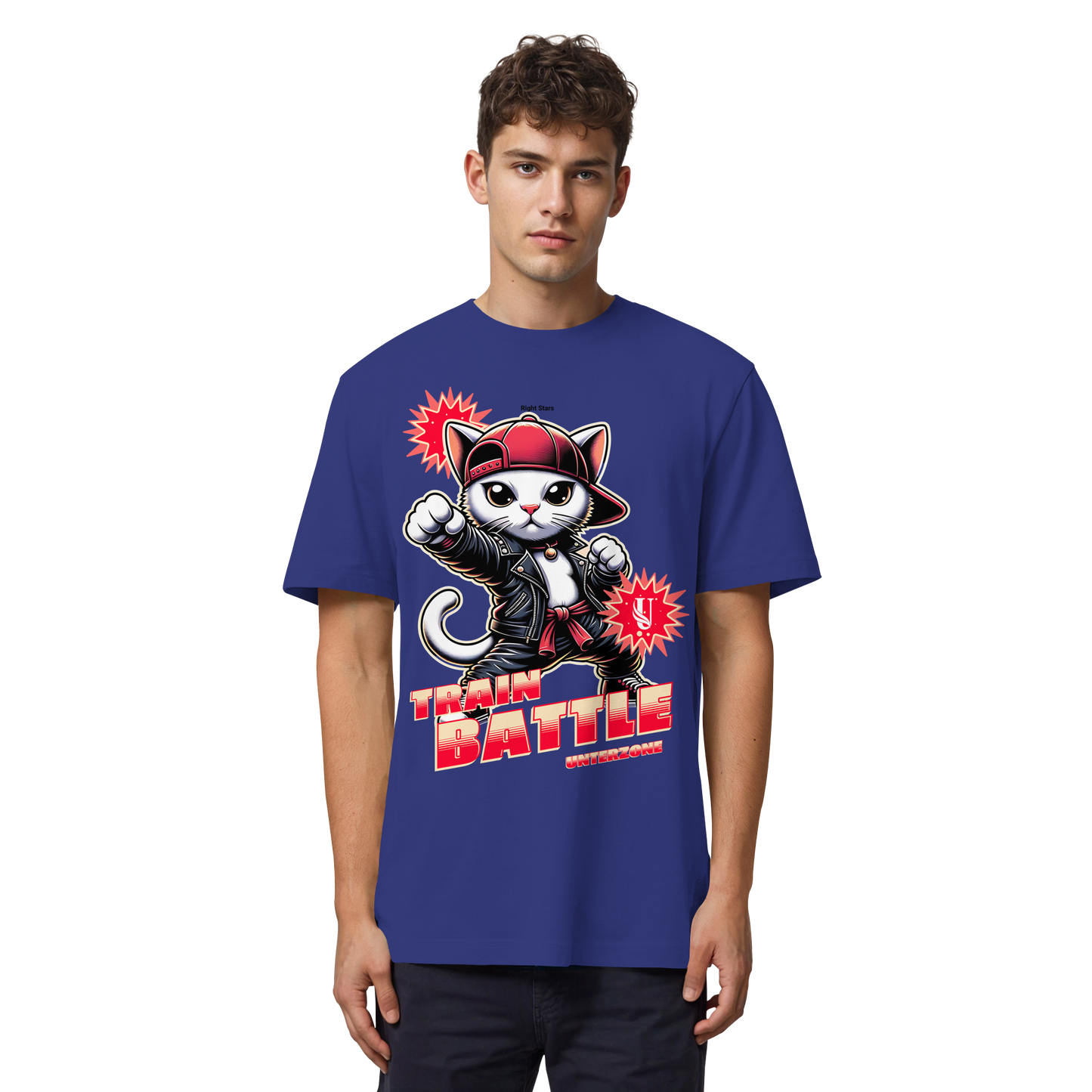Unterzone Train Cat - Organic Heavy Shirt