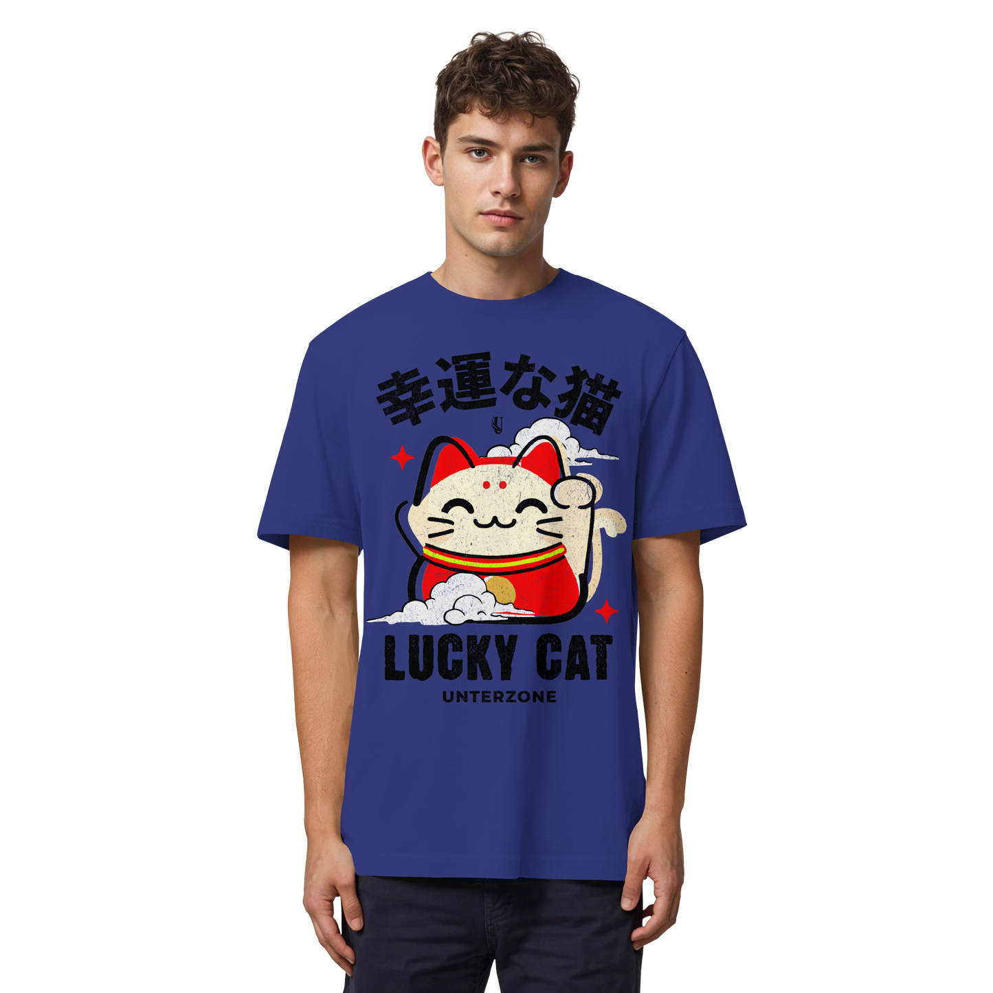 Unterzone Lucky Cat - Organic Heavy Shirt