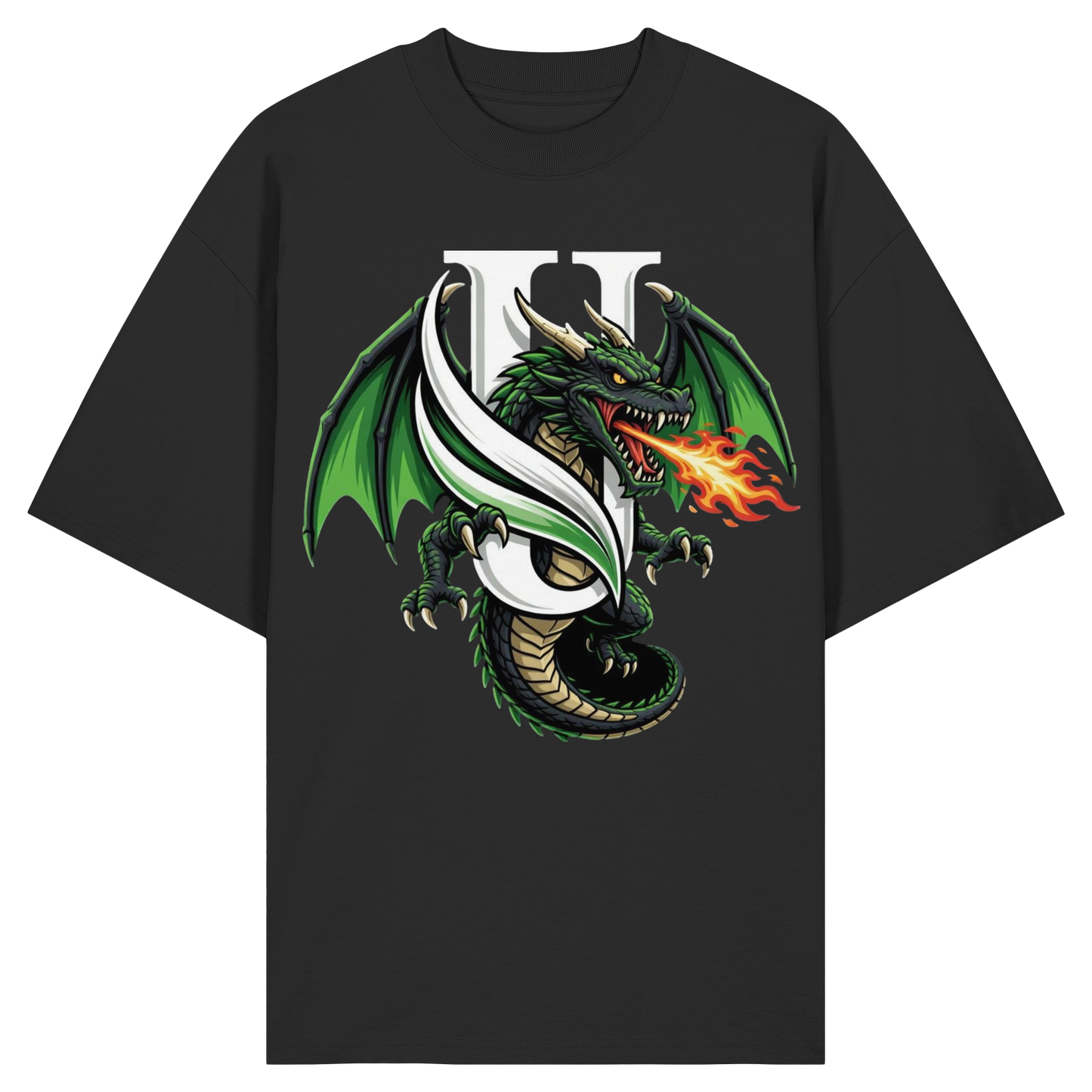 Unterzone Dragon/Drache - Organic Oversize Shirt