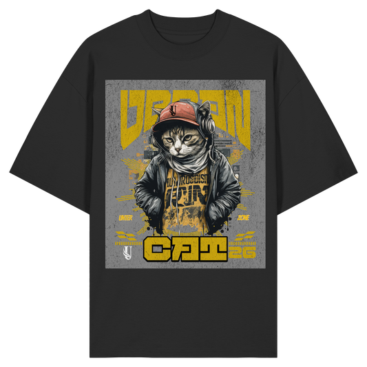 Unterzone Urban Cat - Organic Oversize Shirt