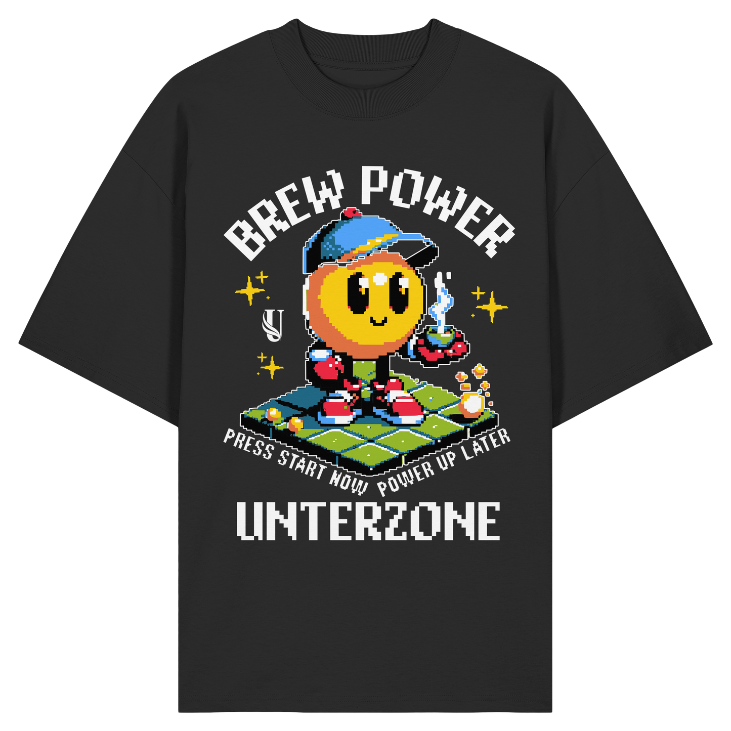 Unterzone Brew Power Organic Oversize Shirt - Organic Oversize Shirt