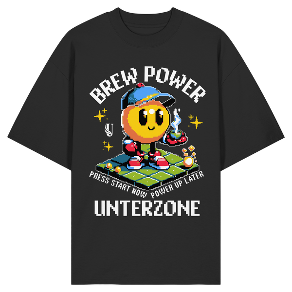 Unterzone Brew Power Organic Oversize Shirt - Organic Oversize Shirt