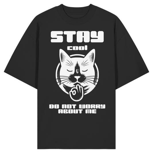 Unterzone Stay Cool Cat - Organic Oversize Shirt