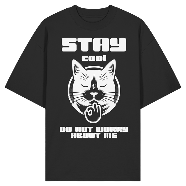 Unterzone Stay Cool Cat - Organic Oversize Shirt