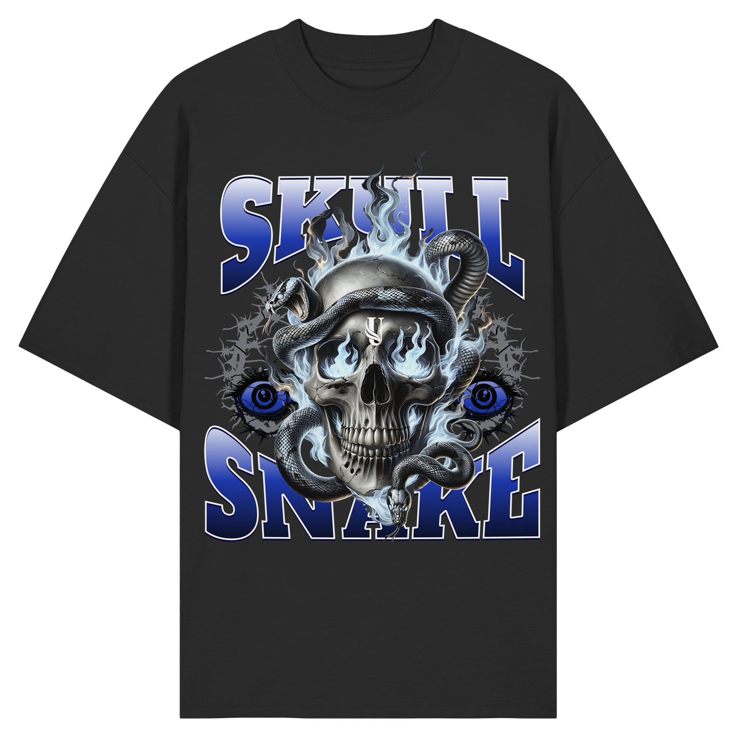 Unterzone Skull Snake - Organic Oversize Shirt