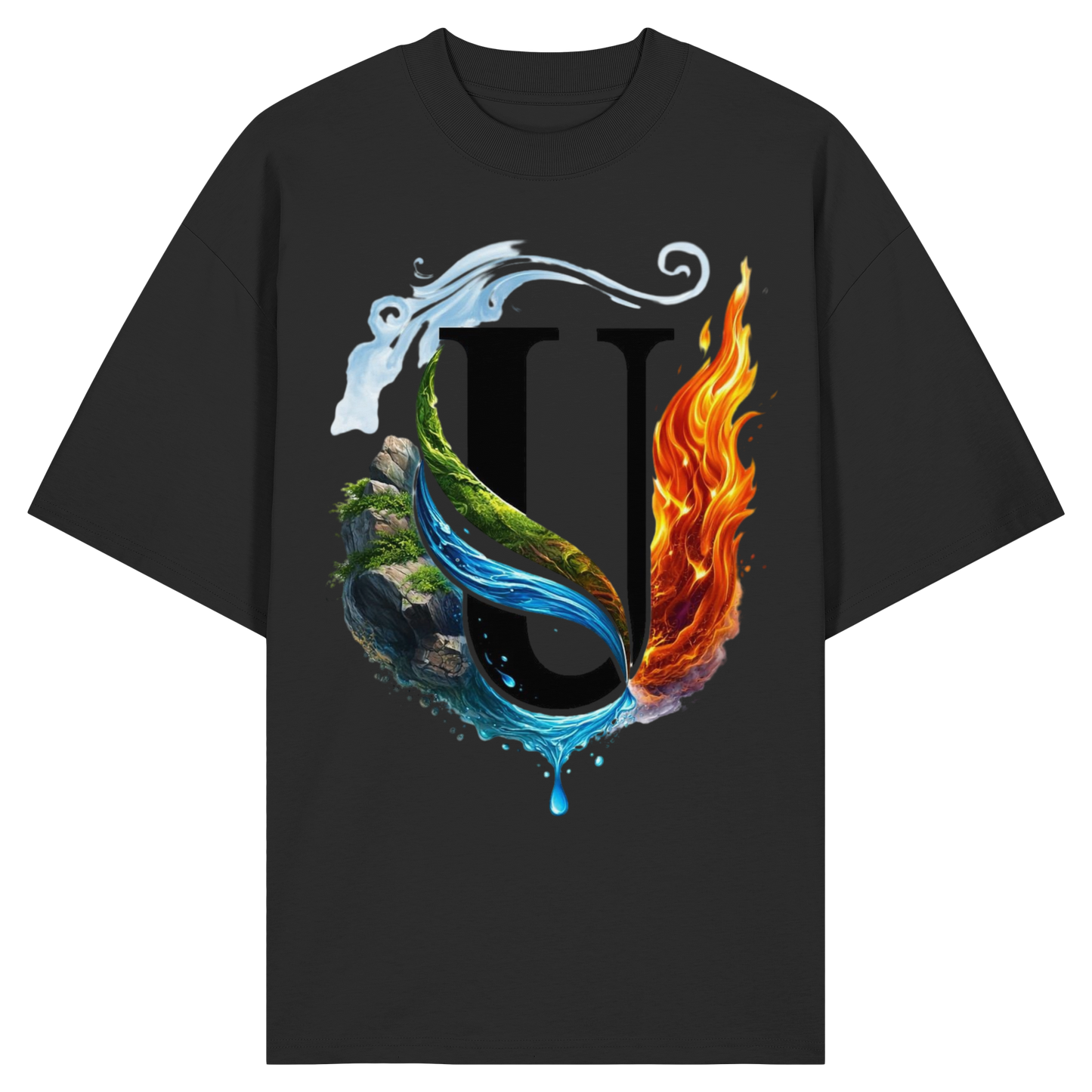 Unterzone Four Elements - Organic Oversize Shirt