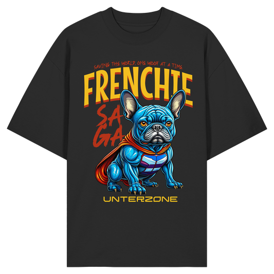 Unterzone Super French Bulldog - Organic Oversize Shirt