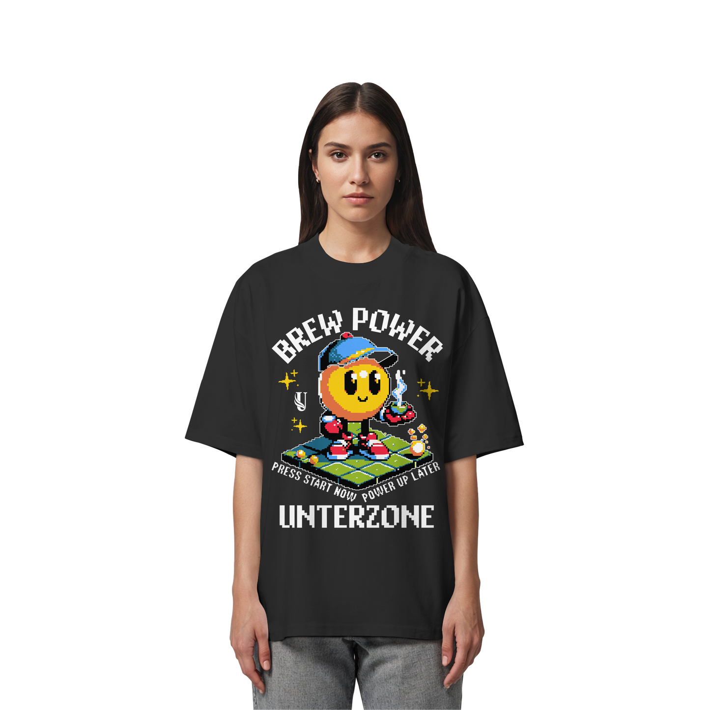 Unterzone Brew Power Organic Oversize Shirt - Organic Oversize Shirt