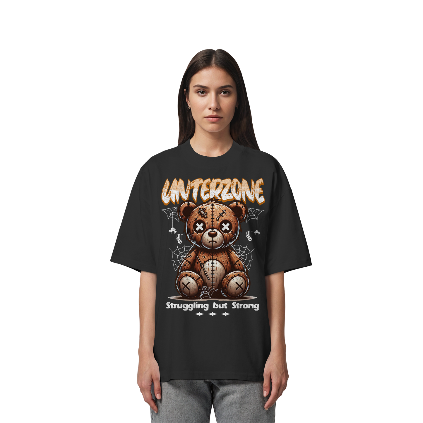 Unterzone The Bear Despair - Organic Oversize Shirt