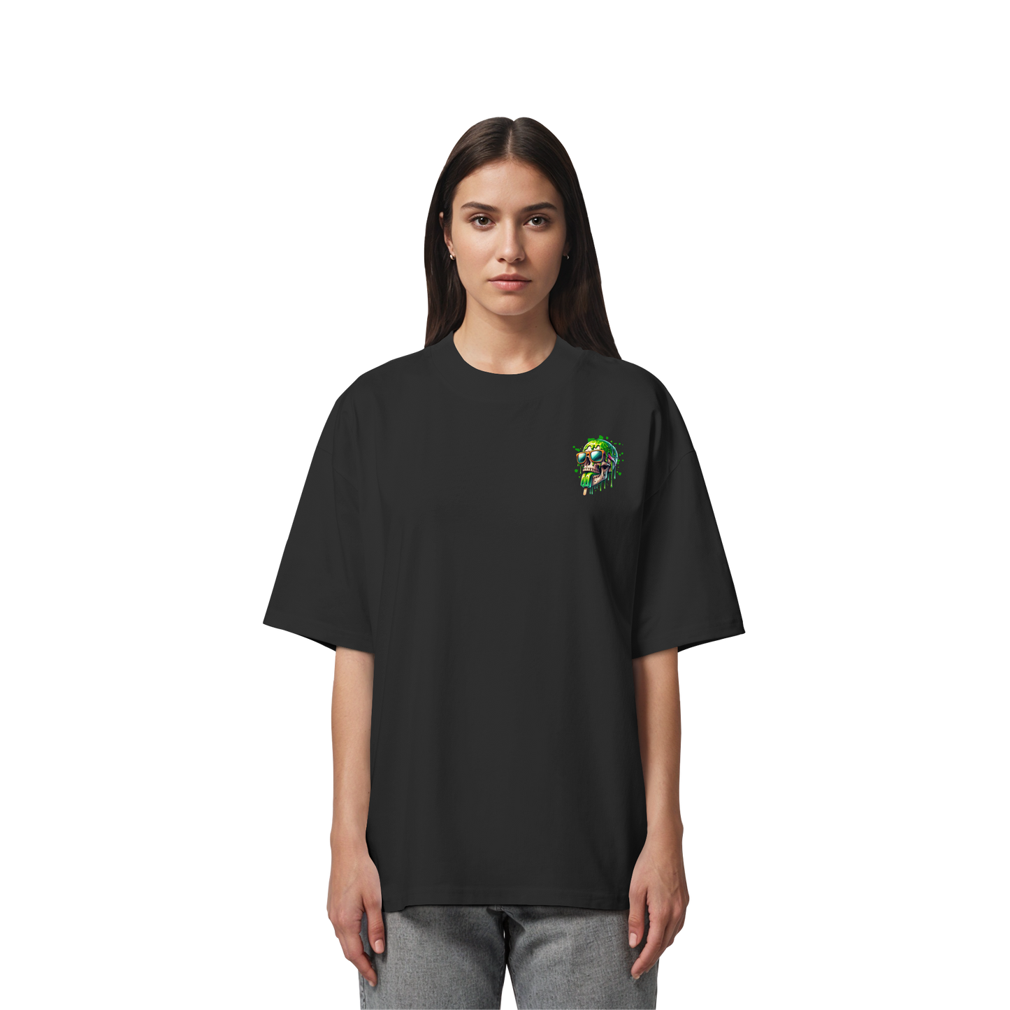 Unterzone Make Me Happy - Organic Oversize Shirt