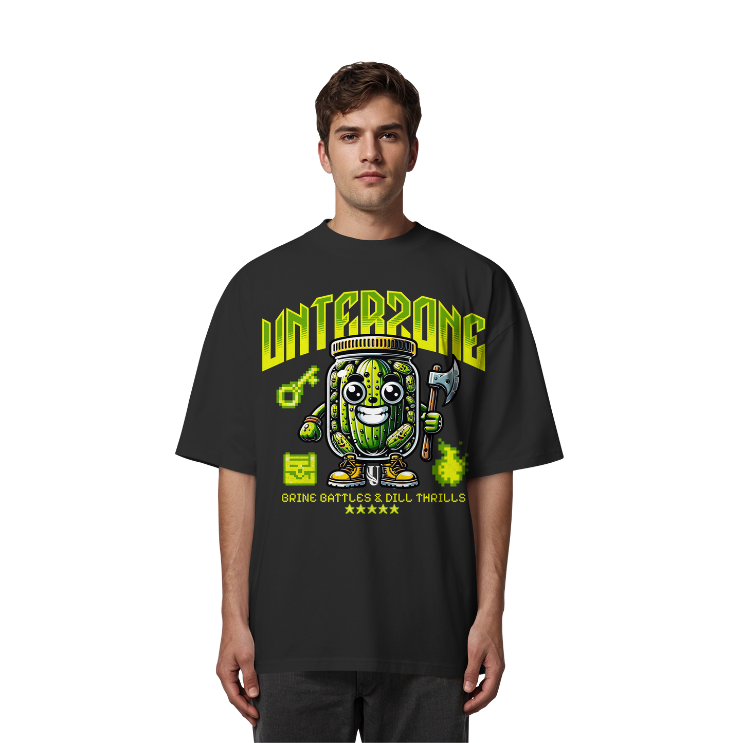 Unterzone Pickle Warrior - Organic Oversize Shirt