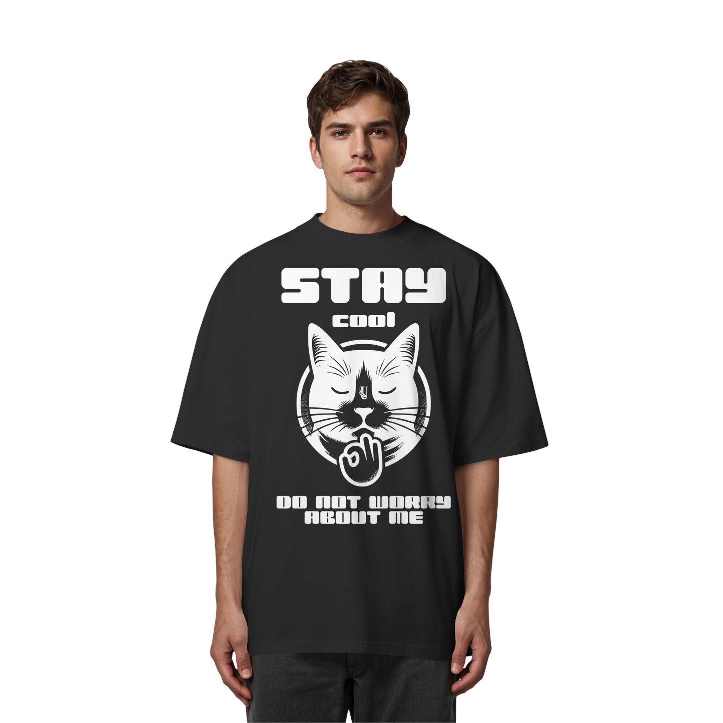 Unterzone Stay Cool Cat - Organic Oversize Shirt