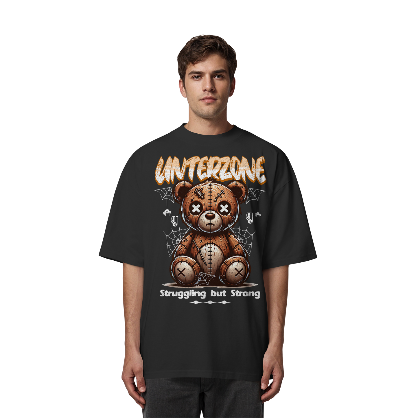 Unterzone The Bear Despair - Organic Oversize Shirt