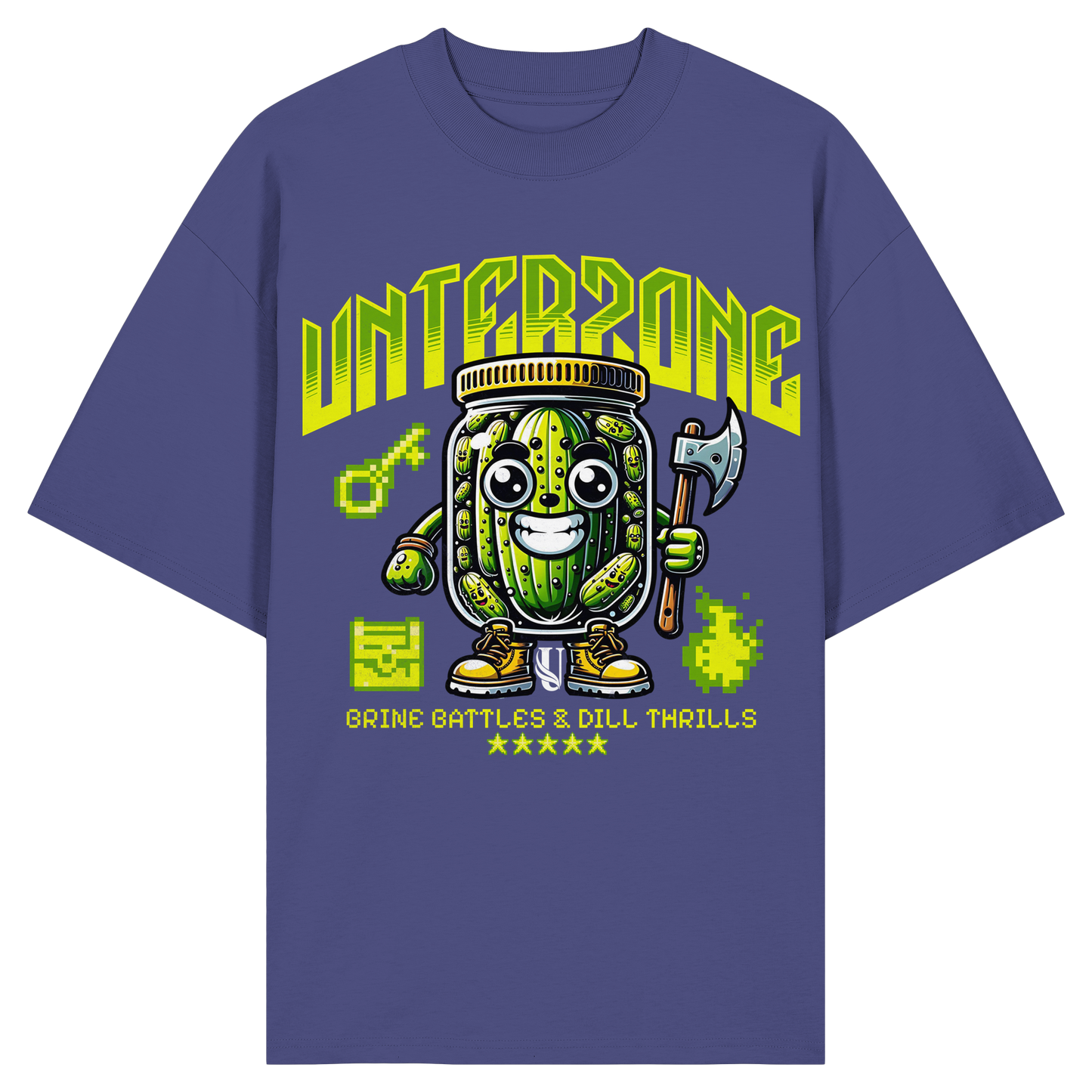 Unterzone Pickle Warrior - Organic Oversize Shirt