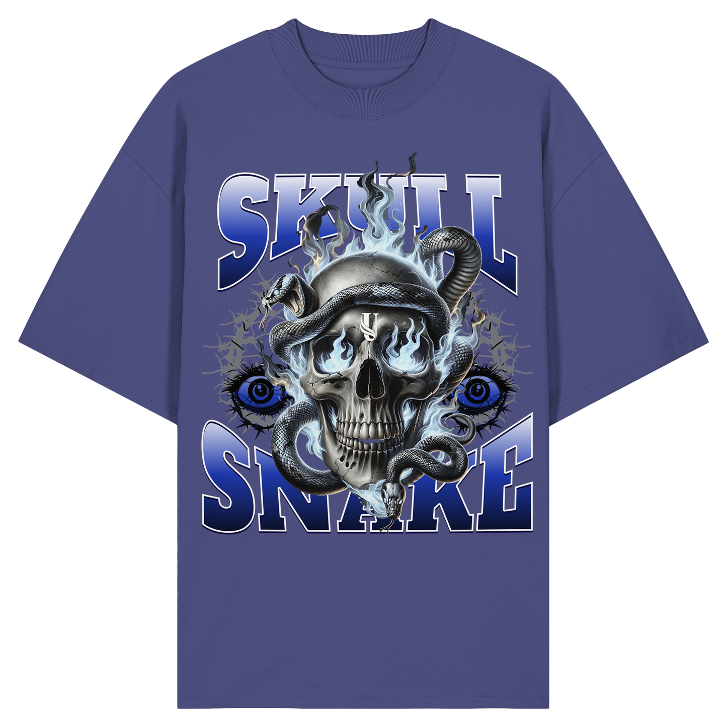 Unterzone Skull Snake - Organic Oversize Shirt