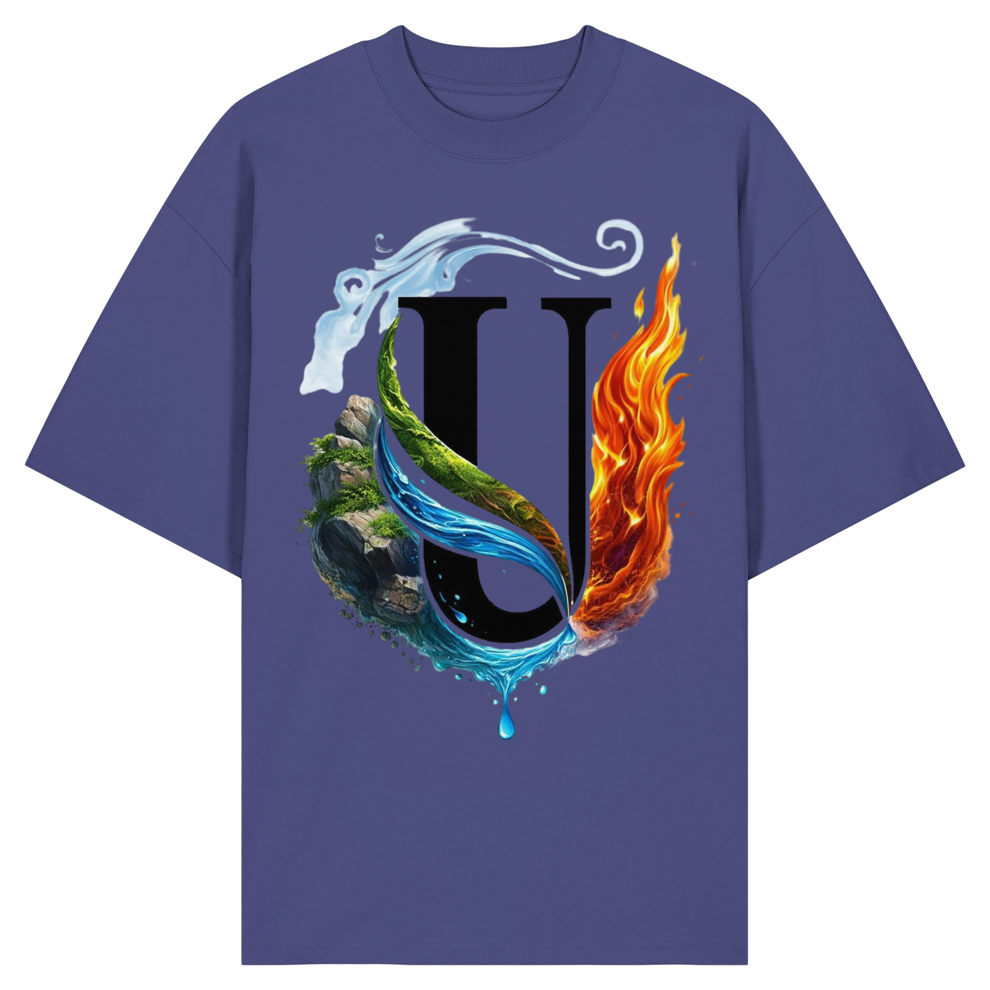 Unterzone Four Elements - Organic Oversize Shirt