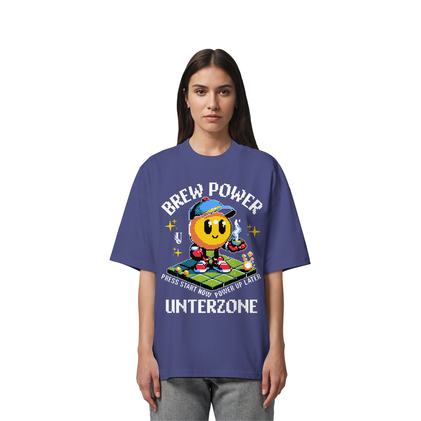 Unterzone Brew Power Organic Oversize Shirt - Organic Oversize Shirt